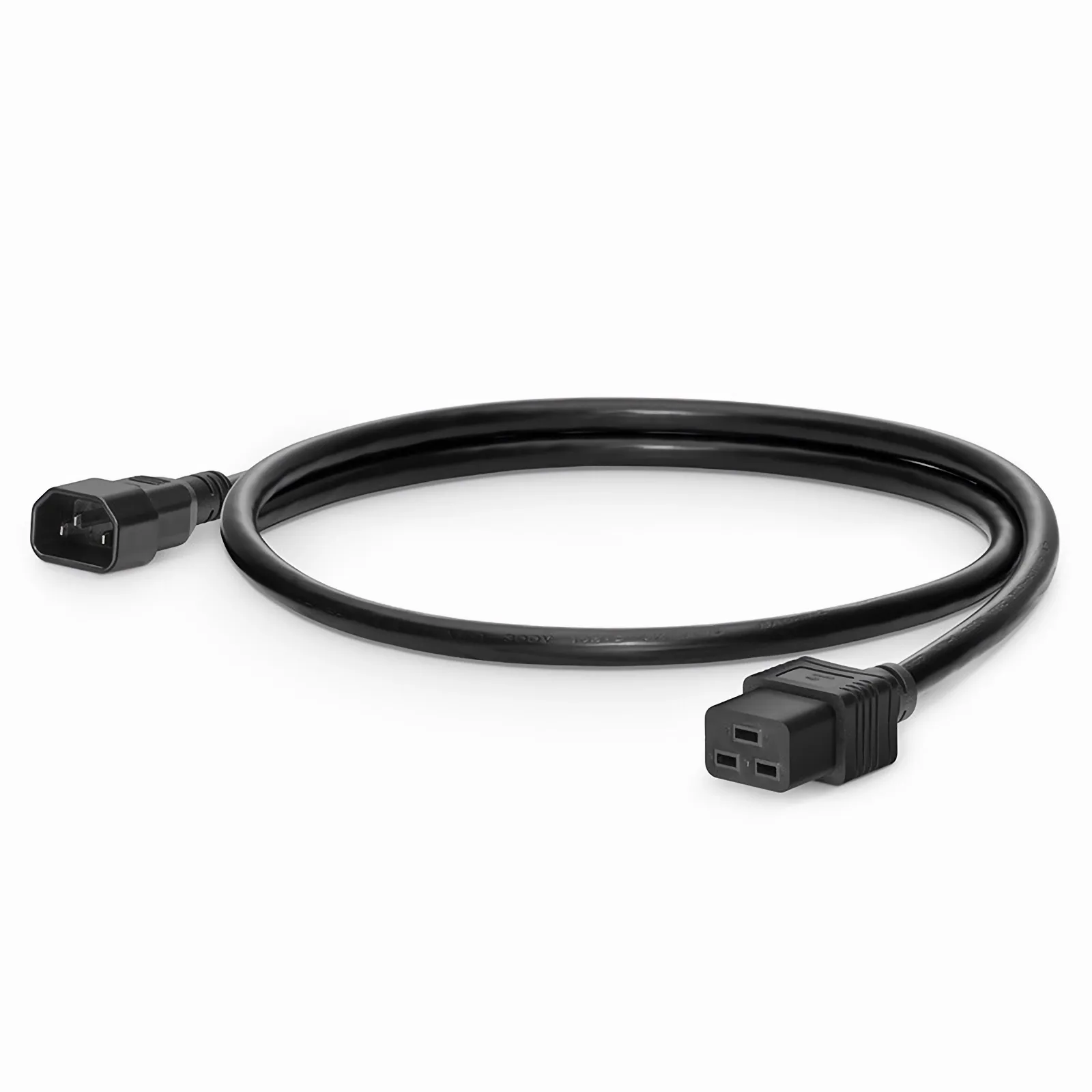 3ft (0.9m) IEC60320 C14 to IEC60320 C19 14AWG 250V/15A Power Cord, Black
