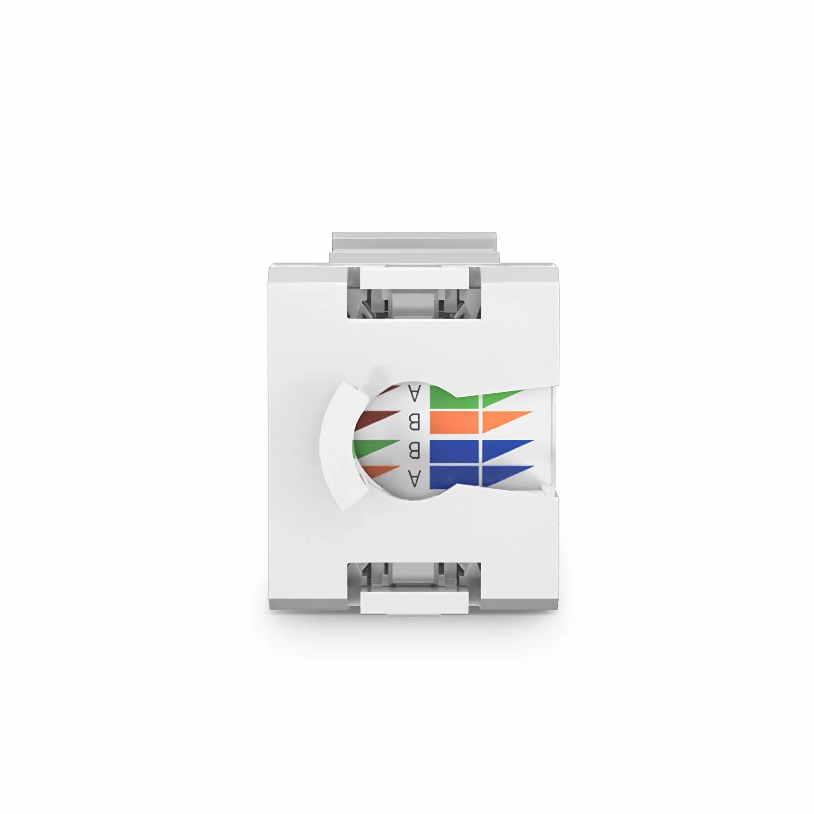 Cat6 RJ45 (8P8C) Unshielded Punch Down Keystone Jack Module, White