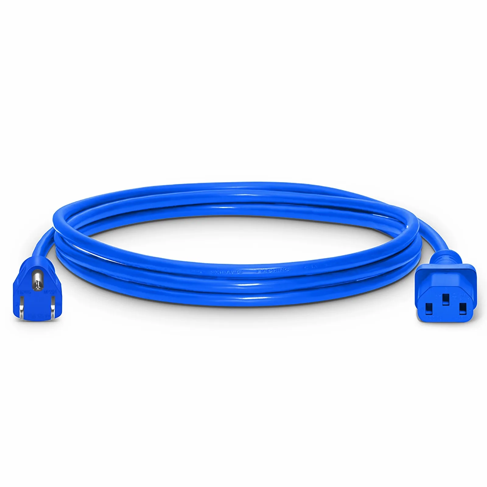 10ft(3m) 16AWG 125V/10A 電源コード(NEMA 5-15P - IEC60320 C13、青色