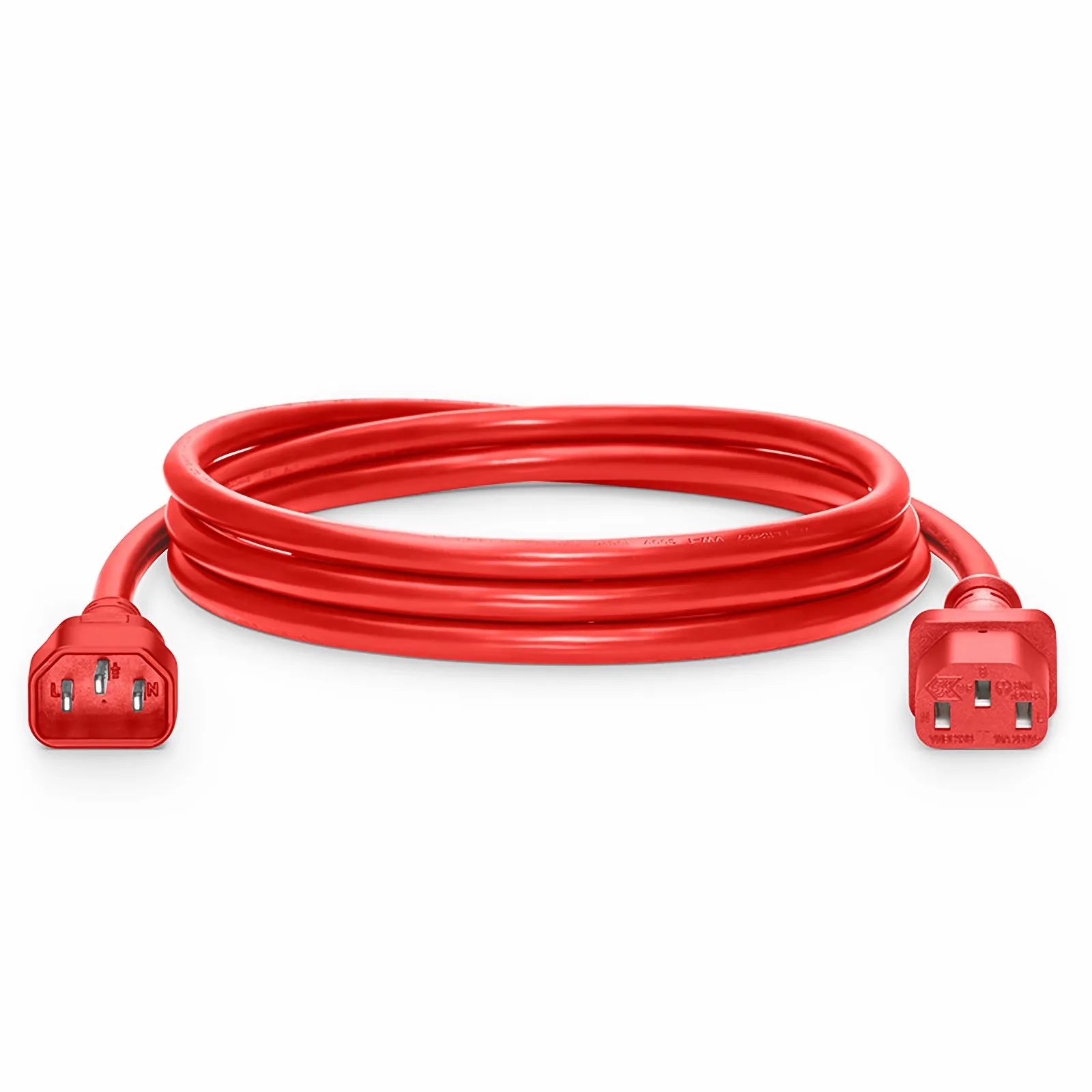 10ft (3m) IEC60320 C14 to IEC60320 C13 17AWG 250V/10A Power
