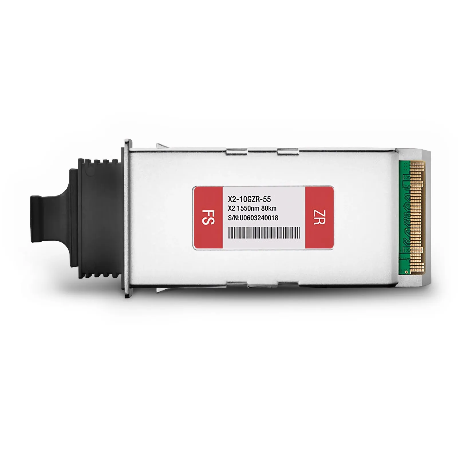 Customized 10GBASE-ZR X2 1550nm 80km Duplex SC/UPC SMF Transceiver Module