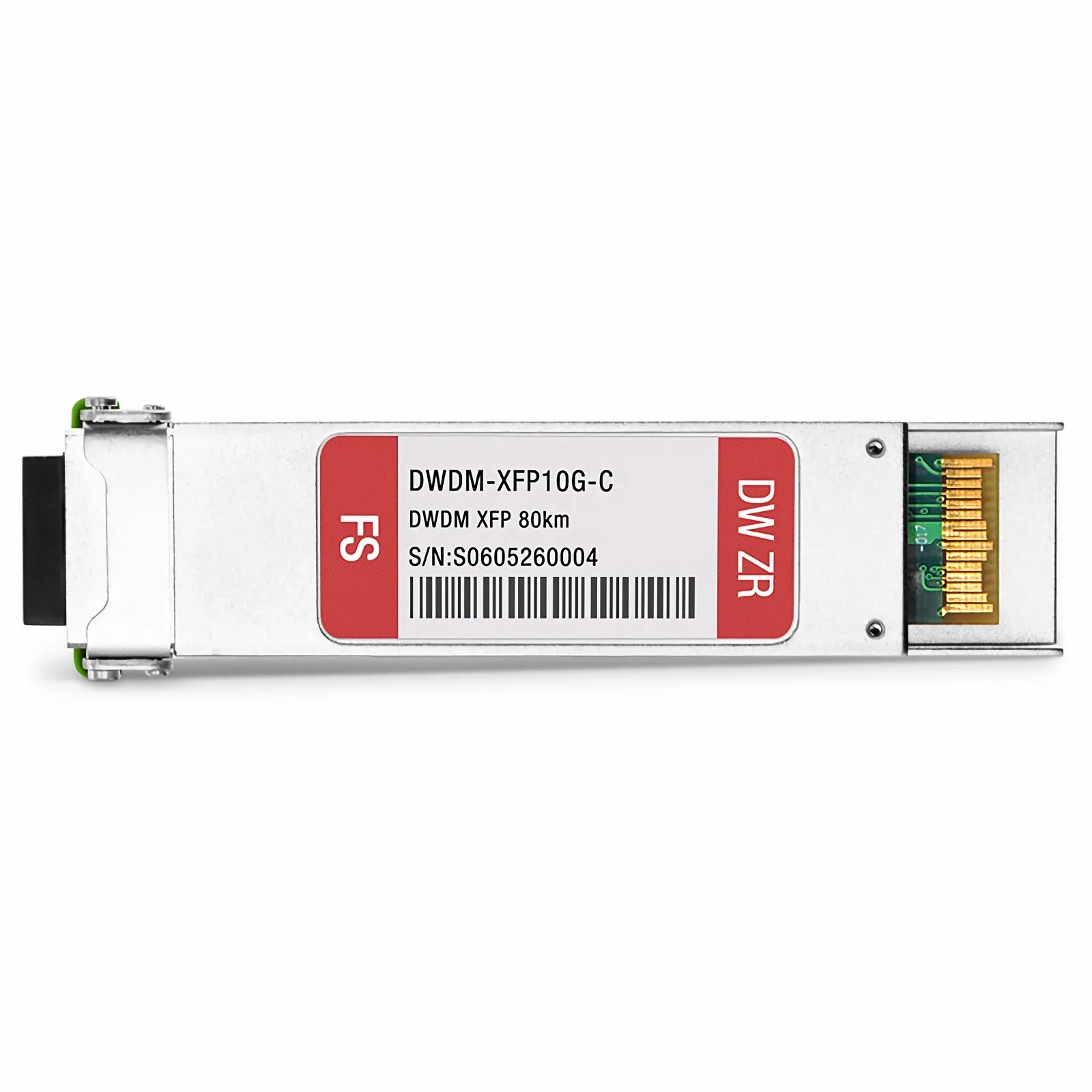 Customized XFP 10G DWDM C-band Tunable 50GHz 80km Duplex LC SMF Transceiver Module