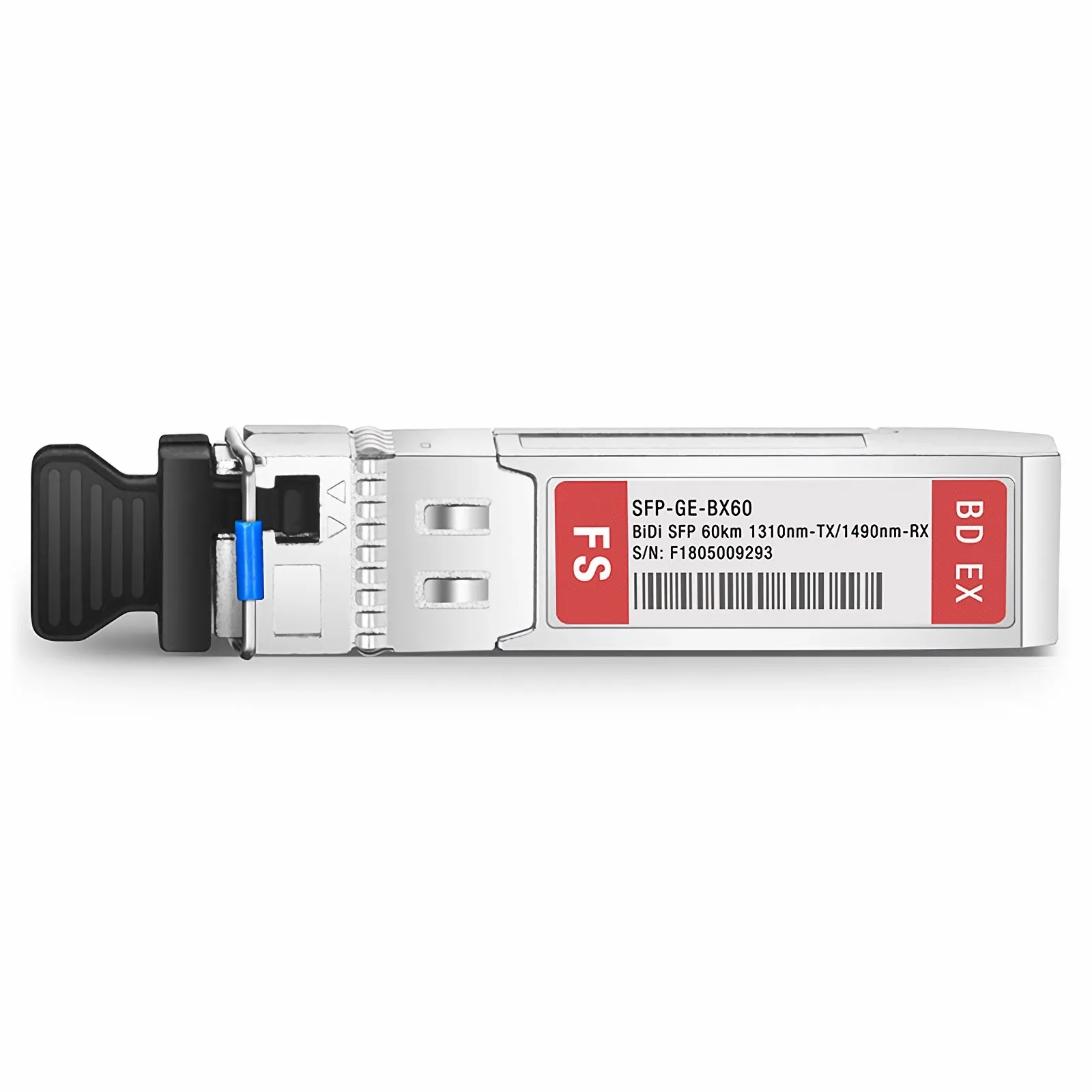 Customized 1000BASE-BX-U SFP BiDi 1310nm-TX/1490nm-RX 60km Simplex LC/SC SMF Transceiver Module