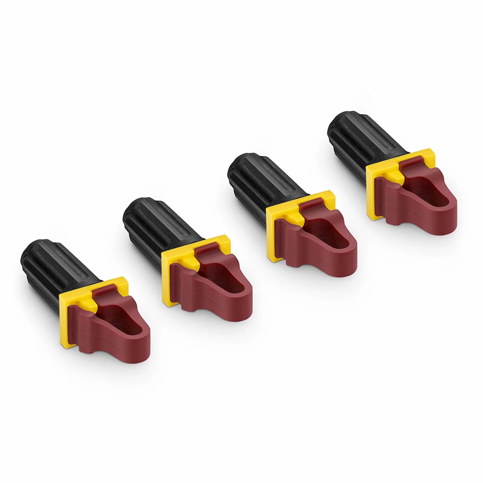 Rackstuds™ Rack Screws for 2.2mm/0.086'' EIA Square Punched Vertical Rails, Red, 100pcs/Pack