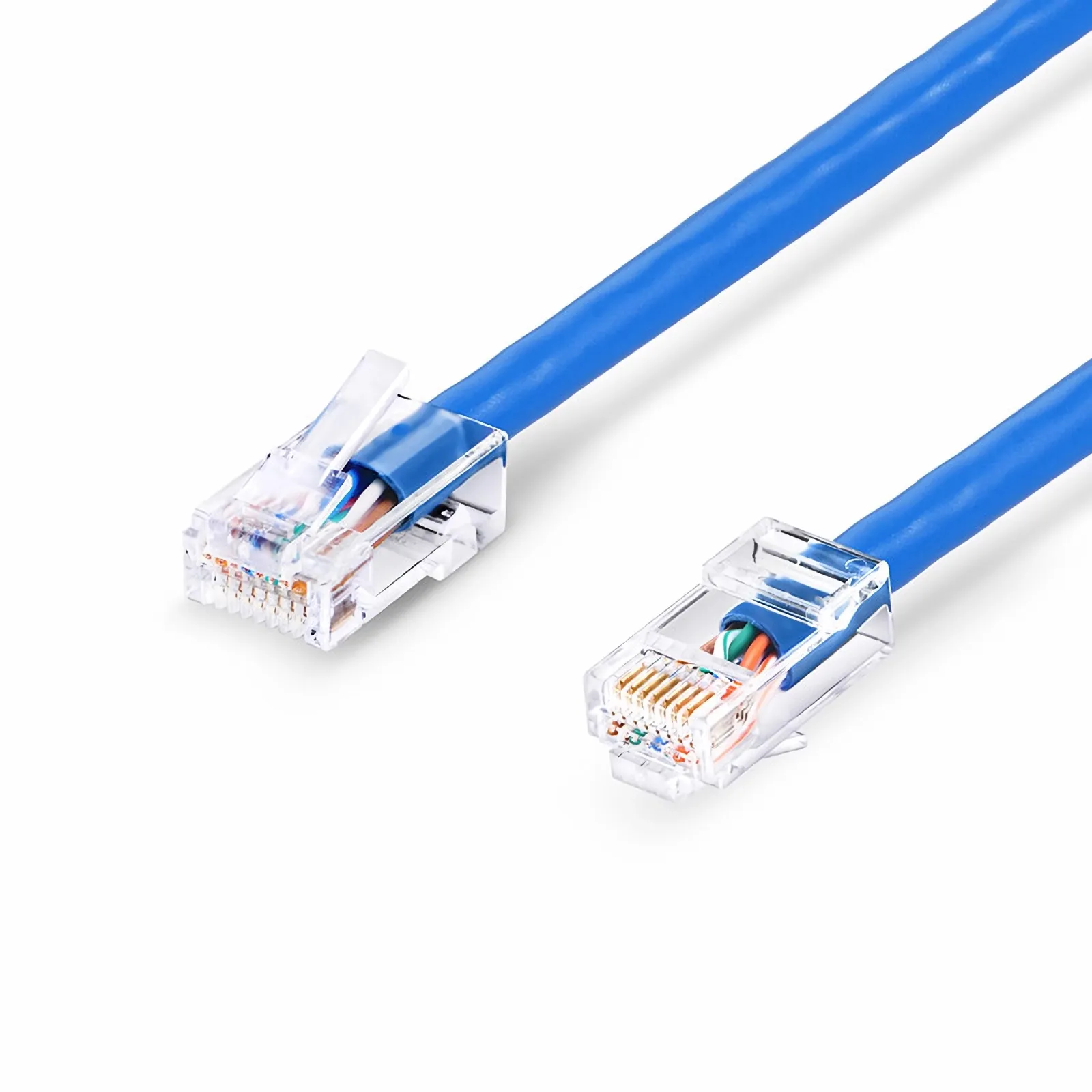 Customized Cat5e Non-booted Unshielded (U/UTP) PVC CM Ethernet Patch Cable