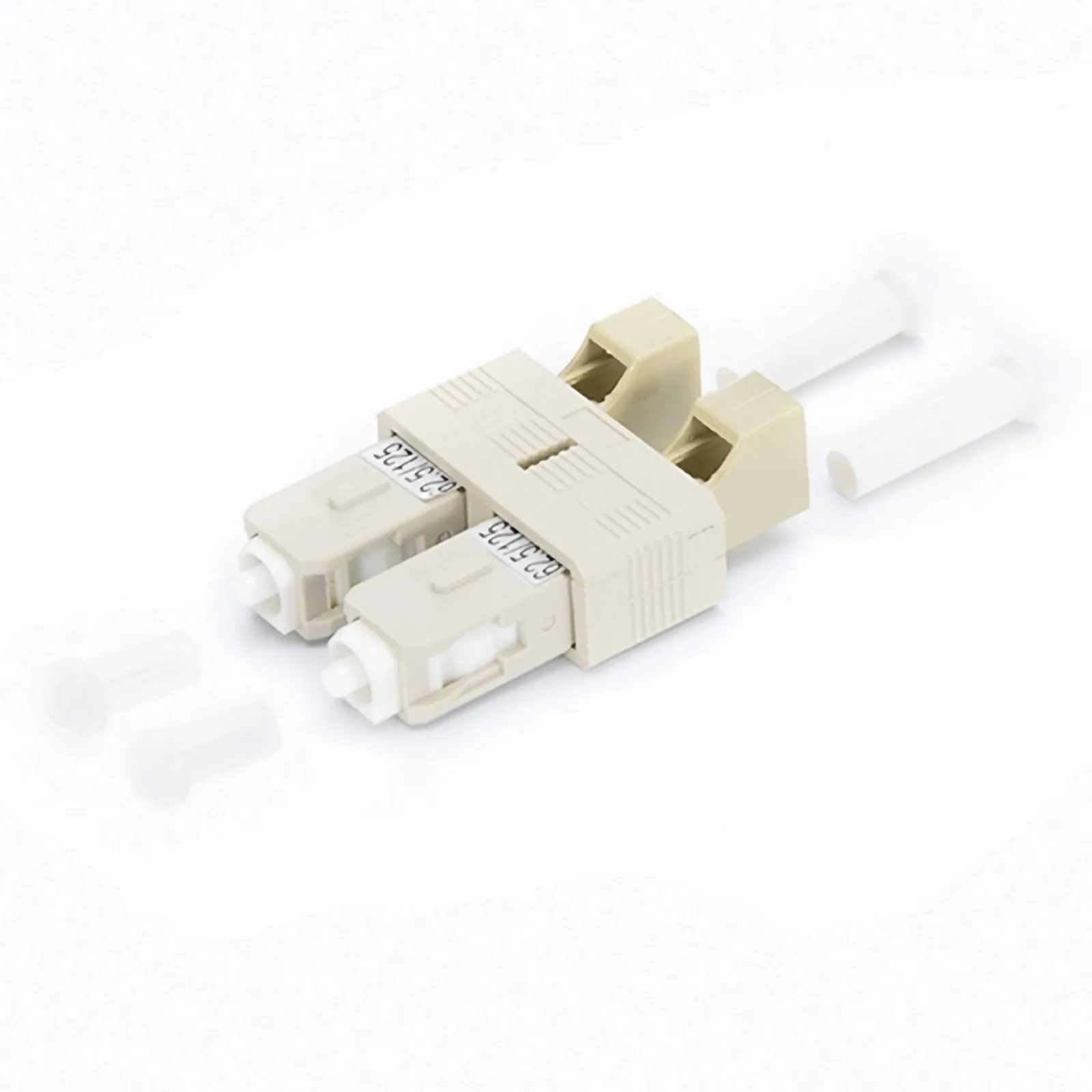 LC/UPC Female to SC/UPC Male Duplex OM1 Multimode Plastic Fiber Optic Adapter/Coupler without Flange