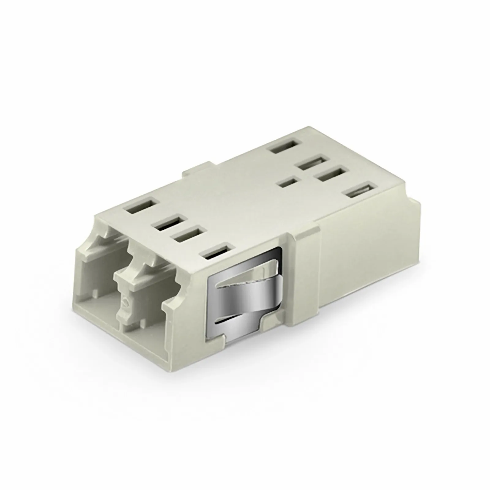 LC/UPC to LC/UPC Duplex OM1/OM2 Multimode SC Footprint Plastic Fiber Optic Adapter/Coupler without Flange