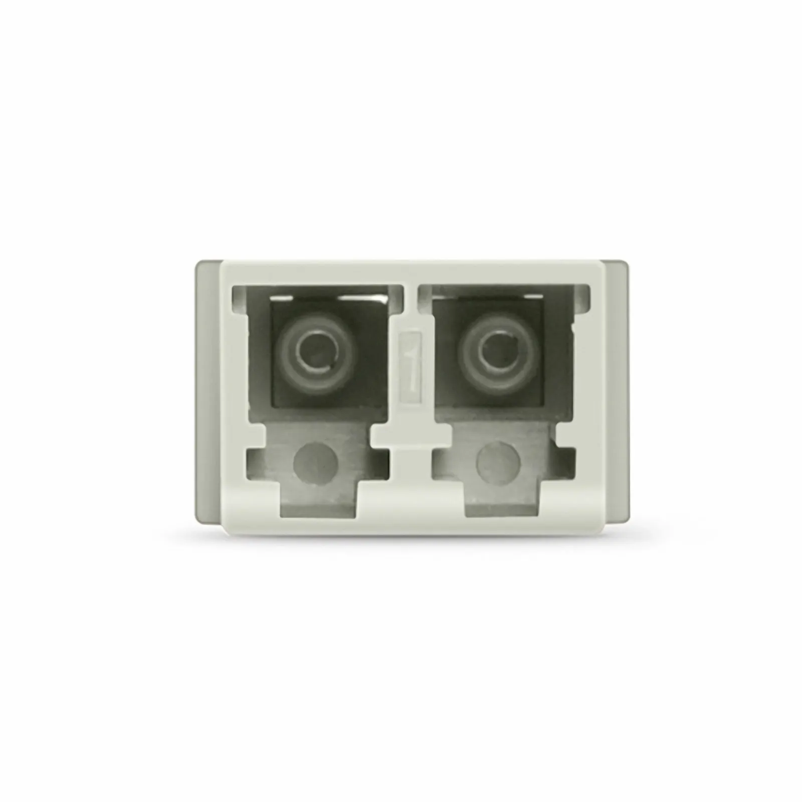 LC/UPC to LC/UPC Duplex OM1/OM2 Multimode SC Footprint Plastic Fiber Optic Adapter/Coupler without Flange