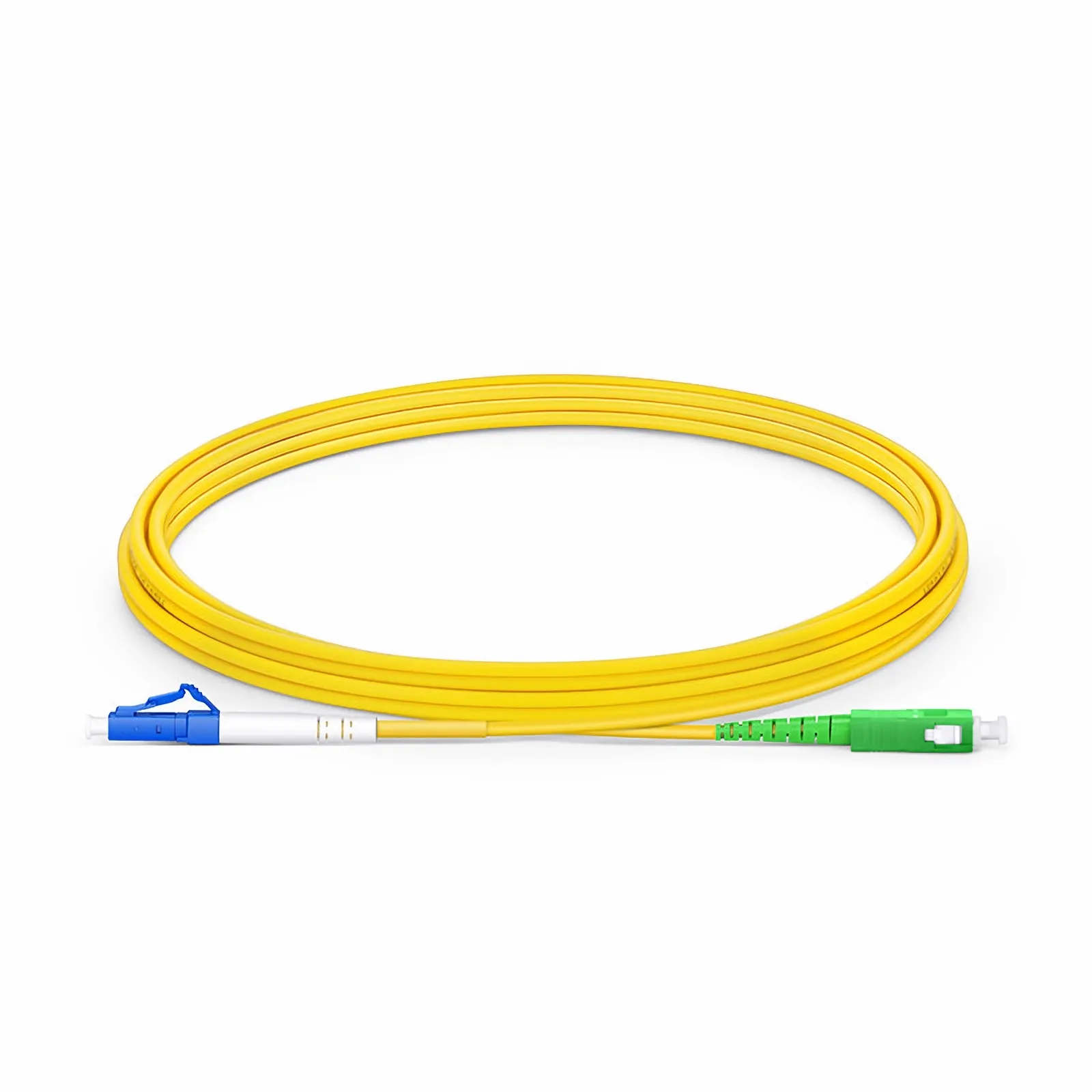 5m (16ft) Fiber Patch Cable, 1 Fiber, LC UPC Simplex to SC APC Simplex ...