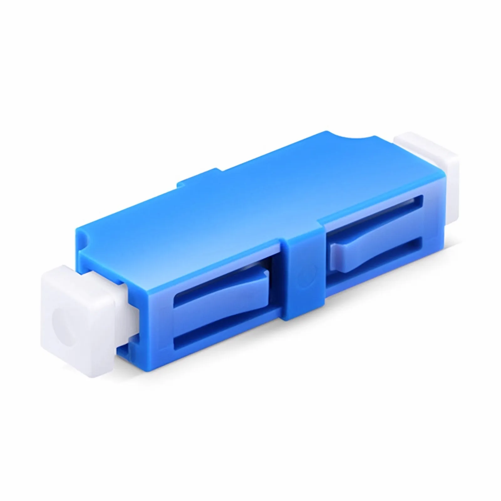 LC/UPC to LC/UPC Simplex OS2 Single Mode Plastic Fiber Optic Adapter/Coupler without Flange (10pcs/Pack)
