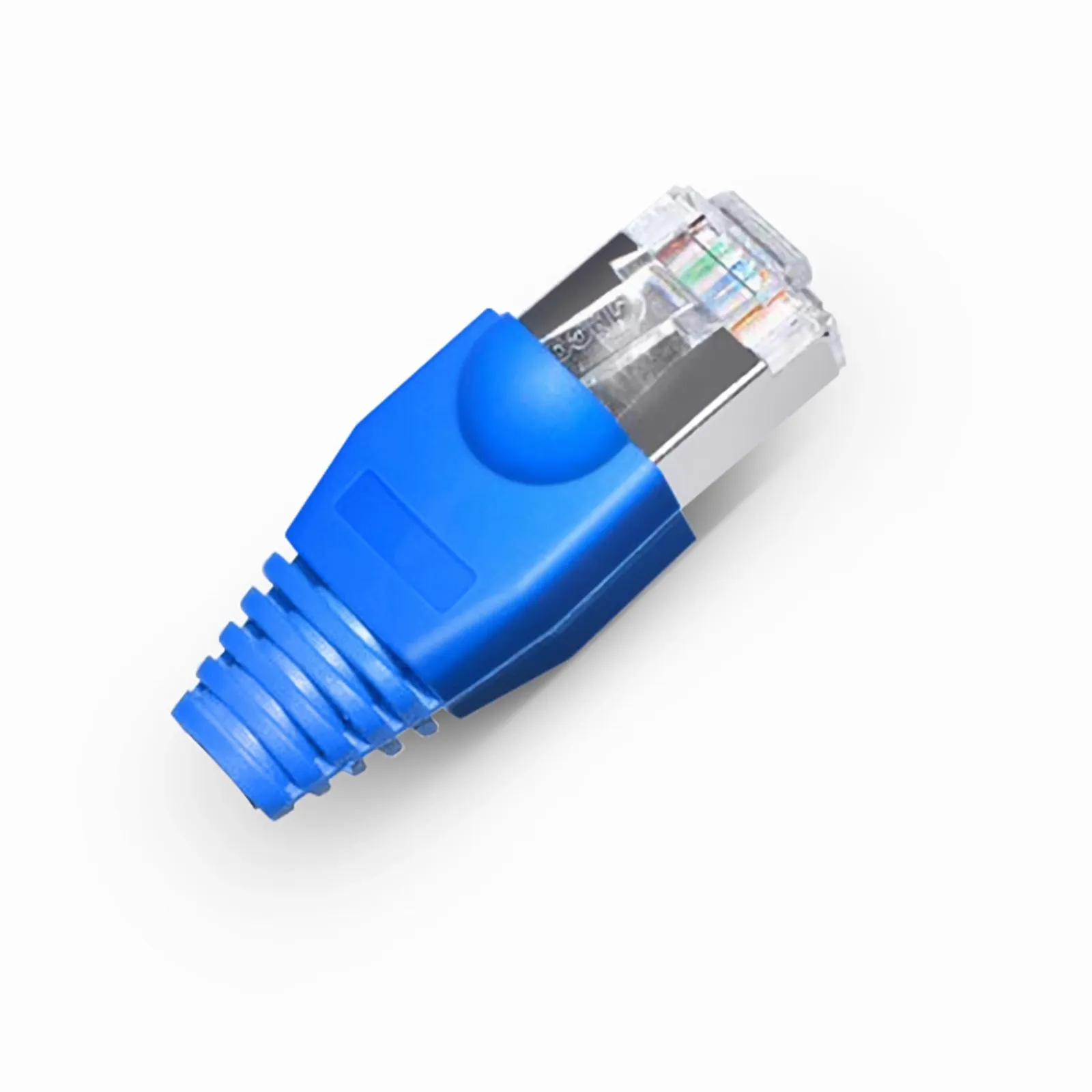 Cat5e RJ45 Strain Relief Boots, 6.5mm OD for Cat5e F/UTP 24AWG Ethernet Network Cable, Blue, 50PCS/Pack