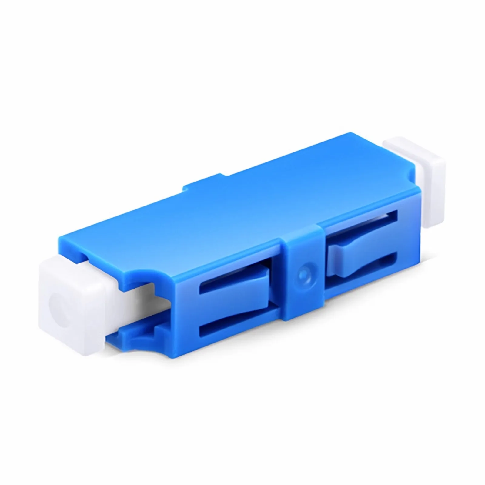 LC/UPC to LC/UPC Simplex OS2 Single Mode Plastic Fiber Optic Adapter/Coupler without Flange (10pcs/Pack)