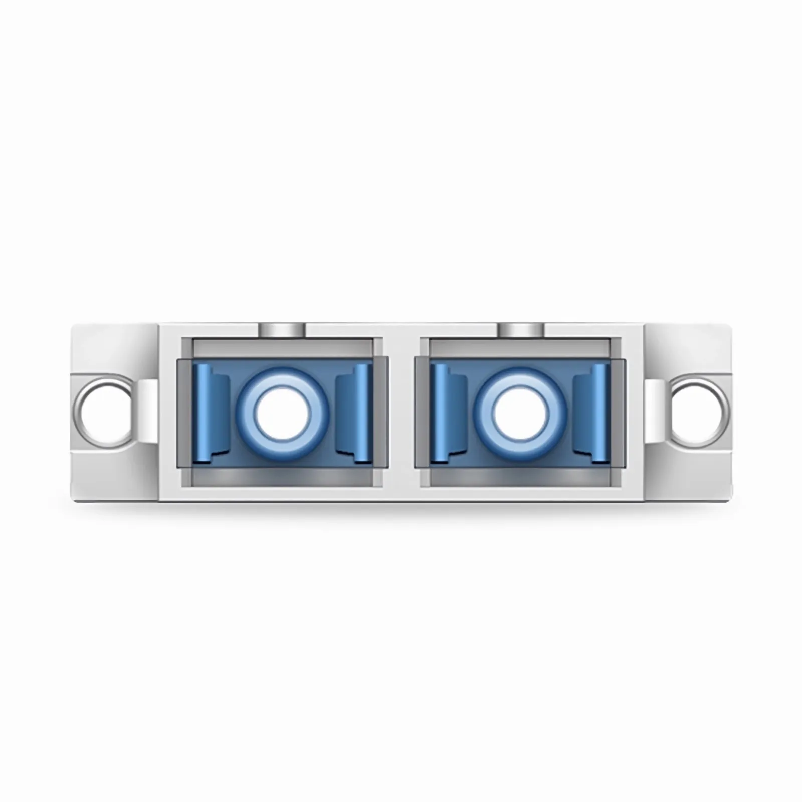 LC/UPC Female to SC/UPC Female Hybrid Duplex Single Mode/Multimode Metal Fiber Optic Adapter/Coupler with Flange