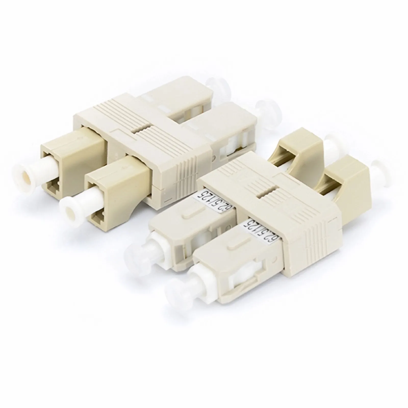 LC/UPC Female to SC/UPC Male Duplex OM1 Multimode Plastic Fiber Optic Adapter/Coupler without Flange