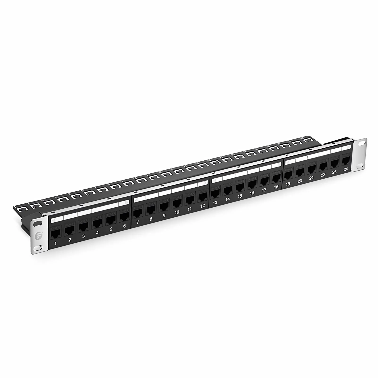 24ポートシールドなし | Cat6準拠モジュラーパッチパネル - FS