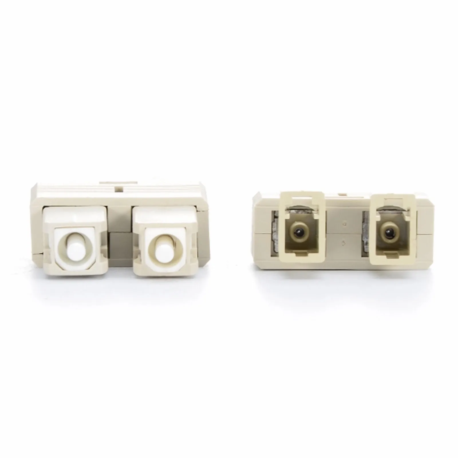 LC/UPC Female to SC/UPC Male Duplex OM1 Multimode Plastic Fiber Optic Adapter/Coupler without Flange