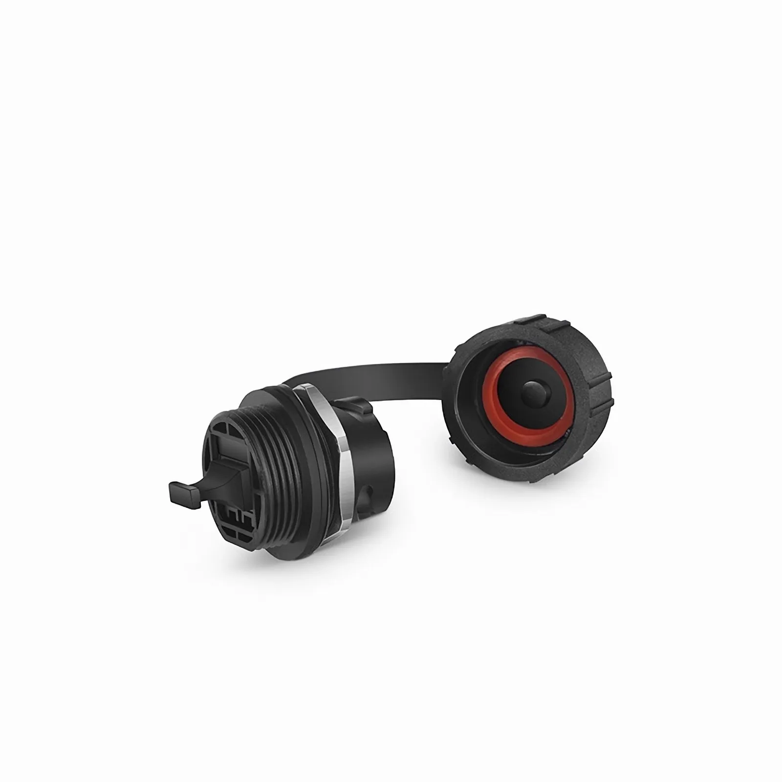 IP67 MTP&reg;/MPO-8/12/24 OS2/OM1/OM2/OM3/OM4/OM5 Bulkhead Adapter/Coupler with Dust Cap