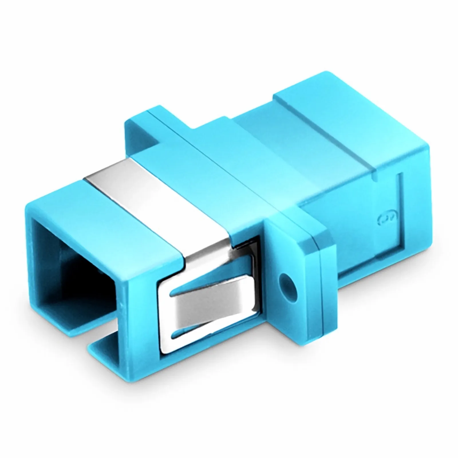 4x SC UPC Fiber Optic Simplex Multi Mode Keystone Jack Coupler Snap In OM3 Aqua 4x SC UPC Fiber Optic Simplex Multi Mode Keystone Jack Coupler Snap In OM3 Aqua