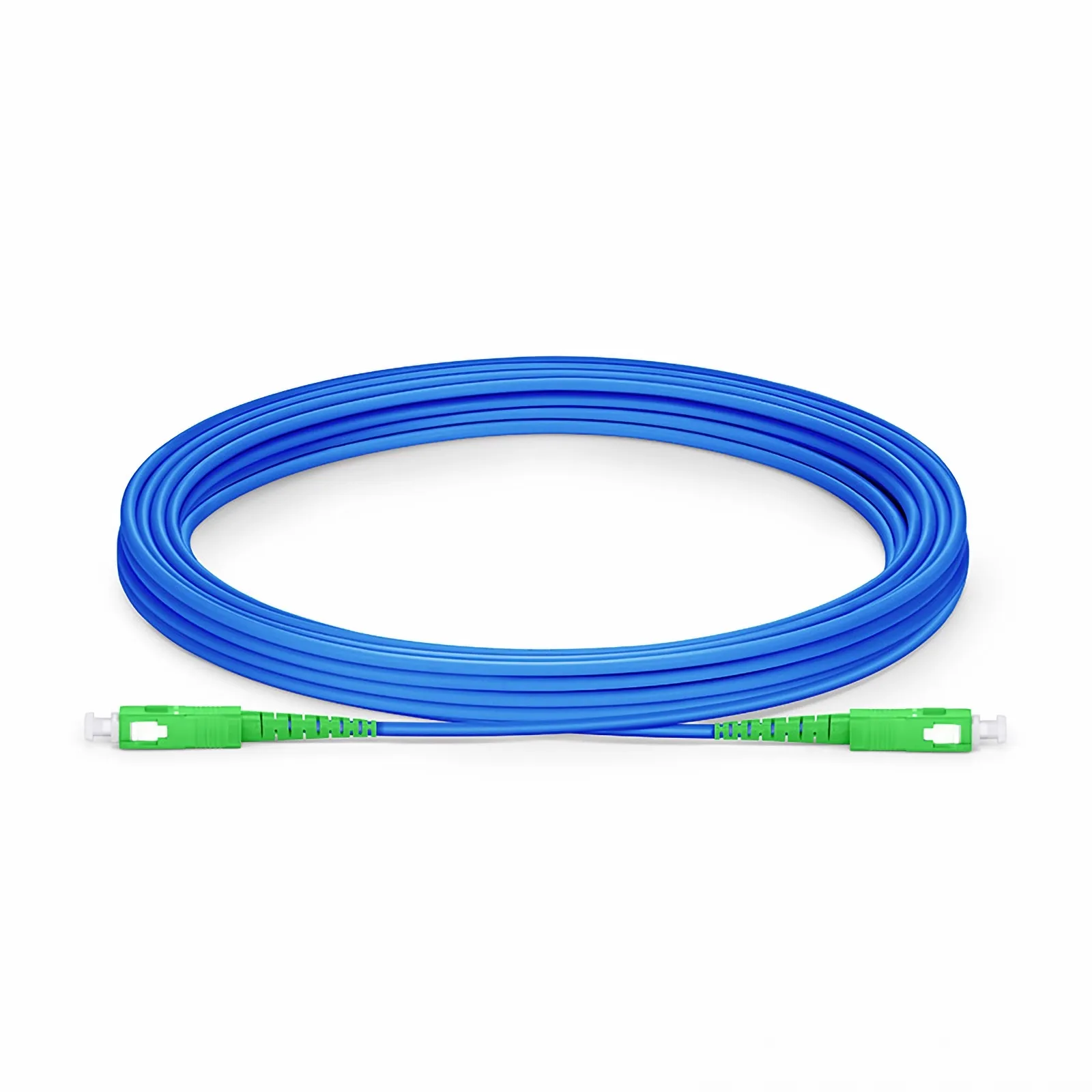 30m (98ft) Armored Fiber Patch Cable, 1 Fiber, SC APC Simplex to SC APC ...