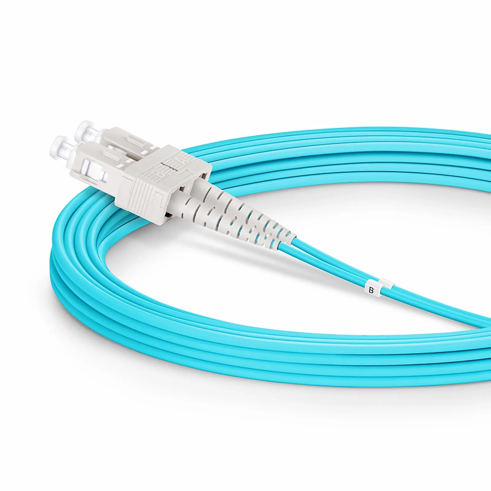 Cavo Fibra Ottica 50m – LC-SC Duplex OM4 10Gb, 50/125, Multimodale, Per Reti Ad Alta Velocità