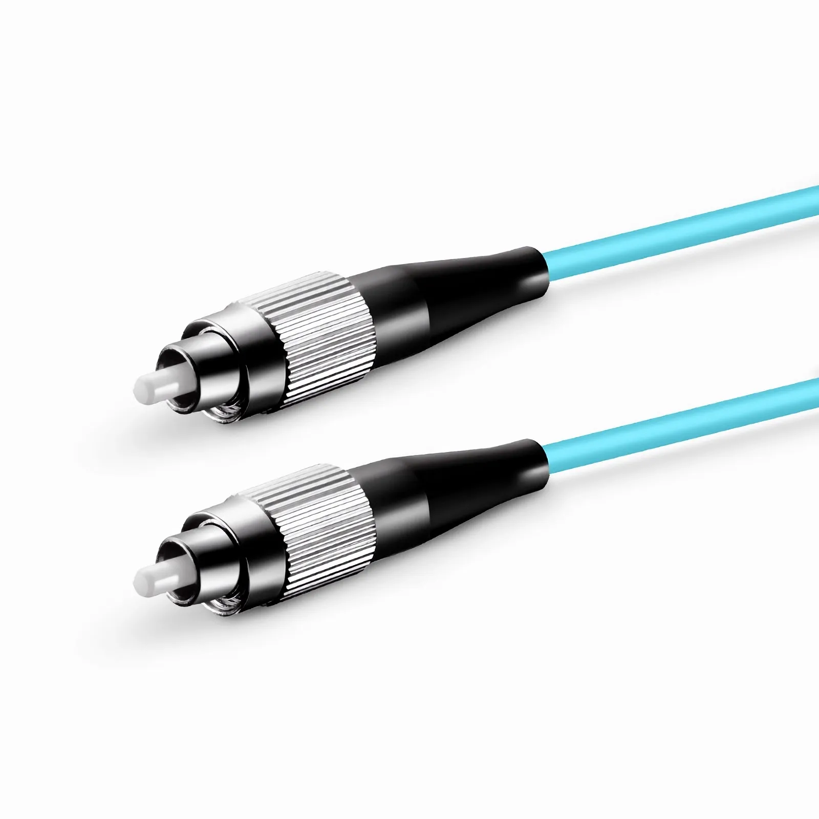 OM4 50/125 LC-LC Multimode Fiber Optic Patch Cable Simplex - Aqua