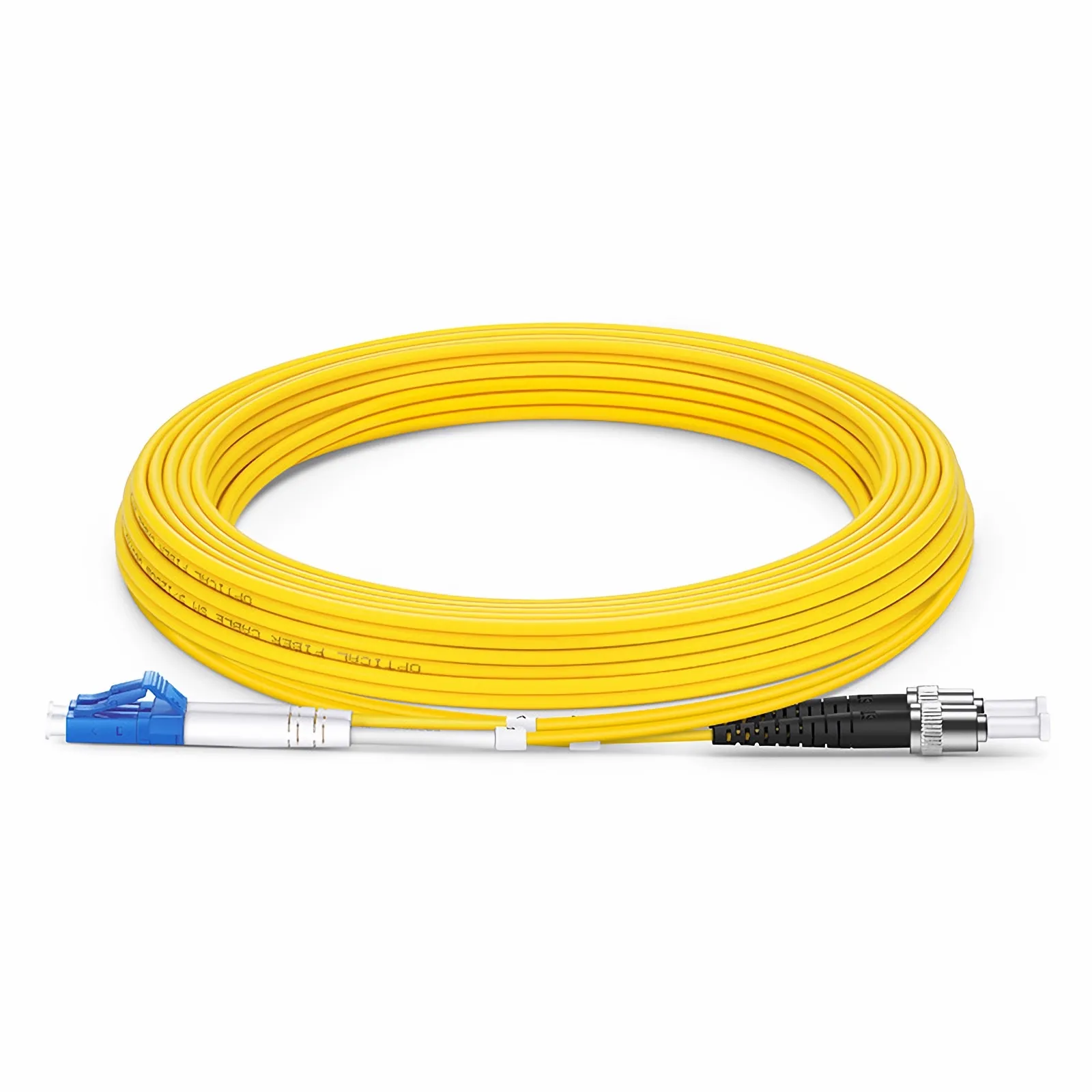 5m OS2シングルモードLC光パッチケーブル｜LC/UPC-ST/UPC光パッチ