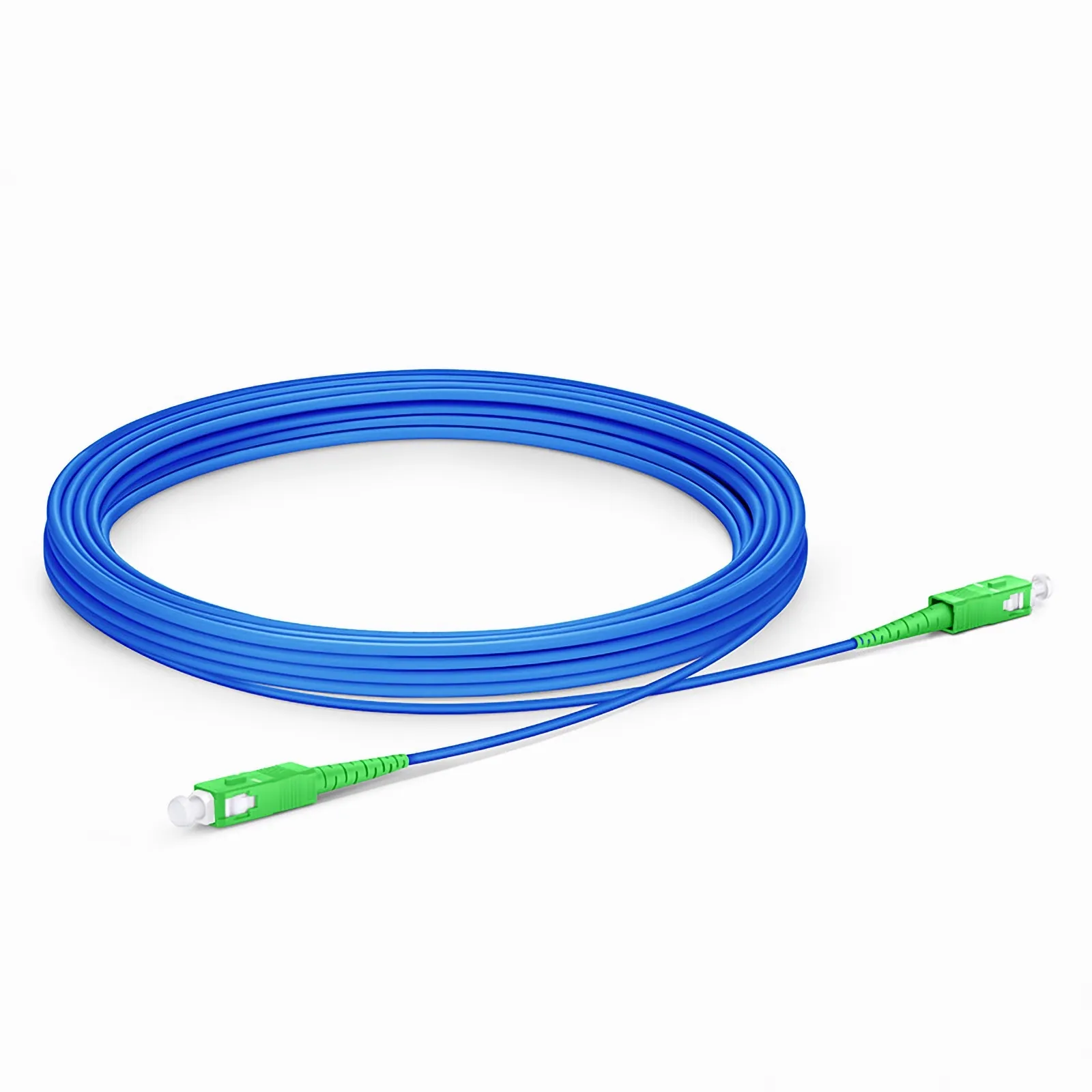 10m (33ft) Armored Fiber Patch Cable, 1 Fiber, SC APC Simplex to SC APC ...