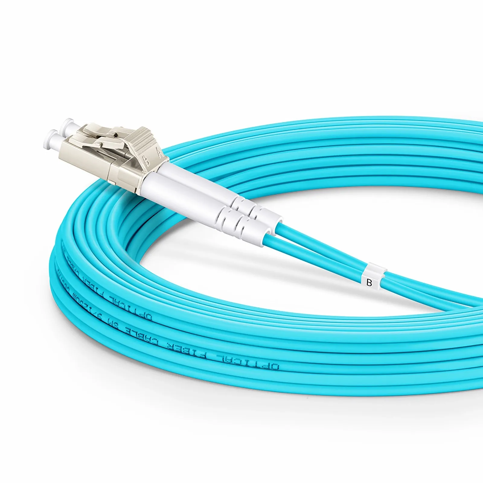 5m (16ft) LC UPC to LC UPC OM4 Armored Patch Cable - FS.com