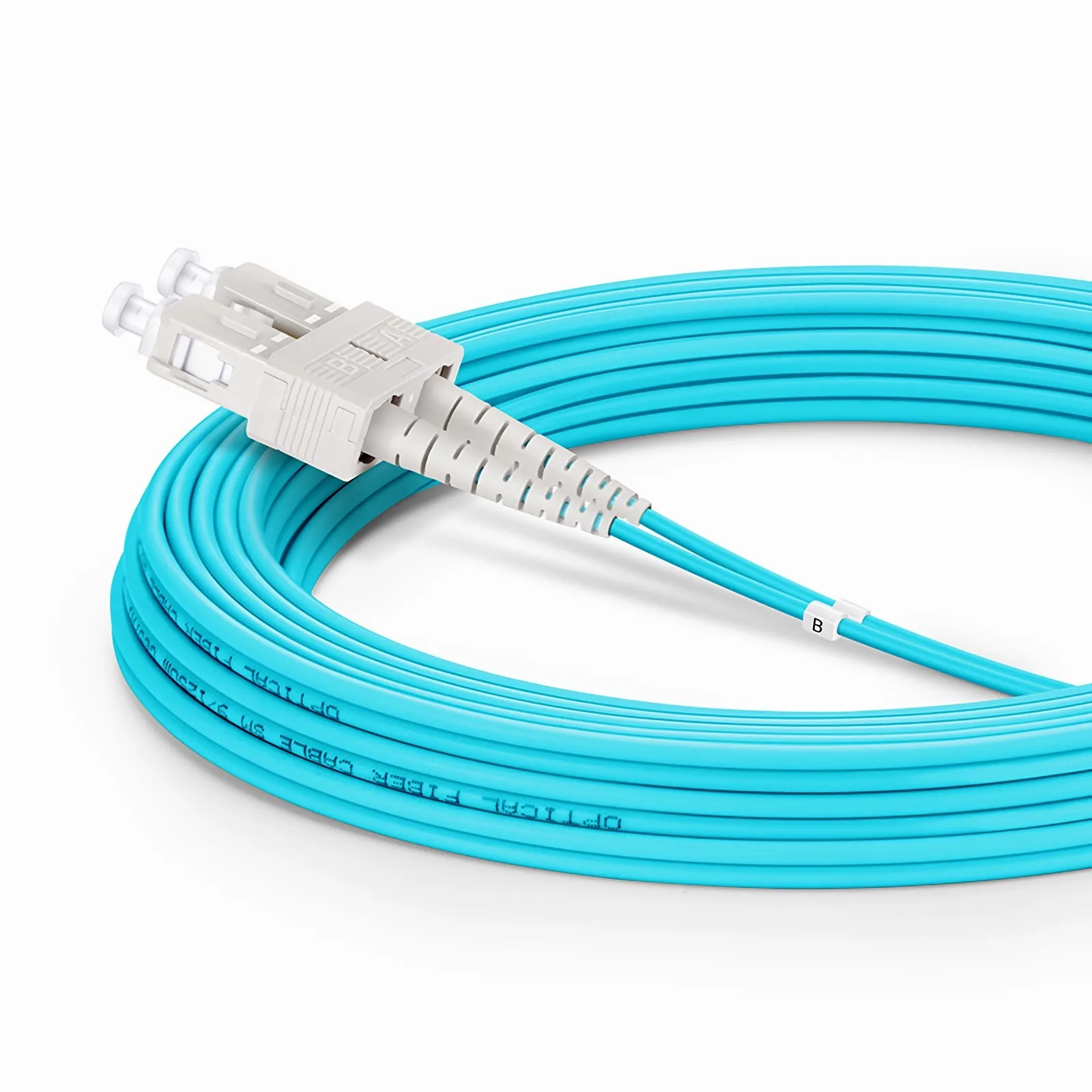 OM3 50/125 LC-SC Multimode Fiber Optic Cable Duplex 5m (16ft