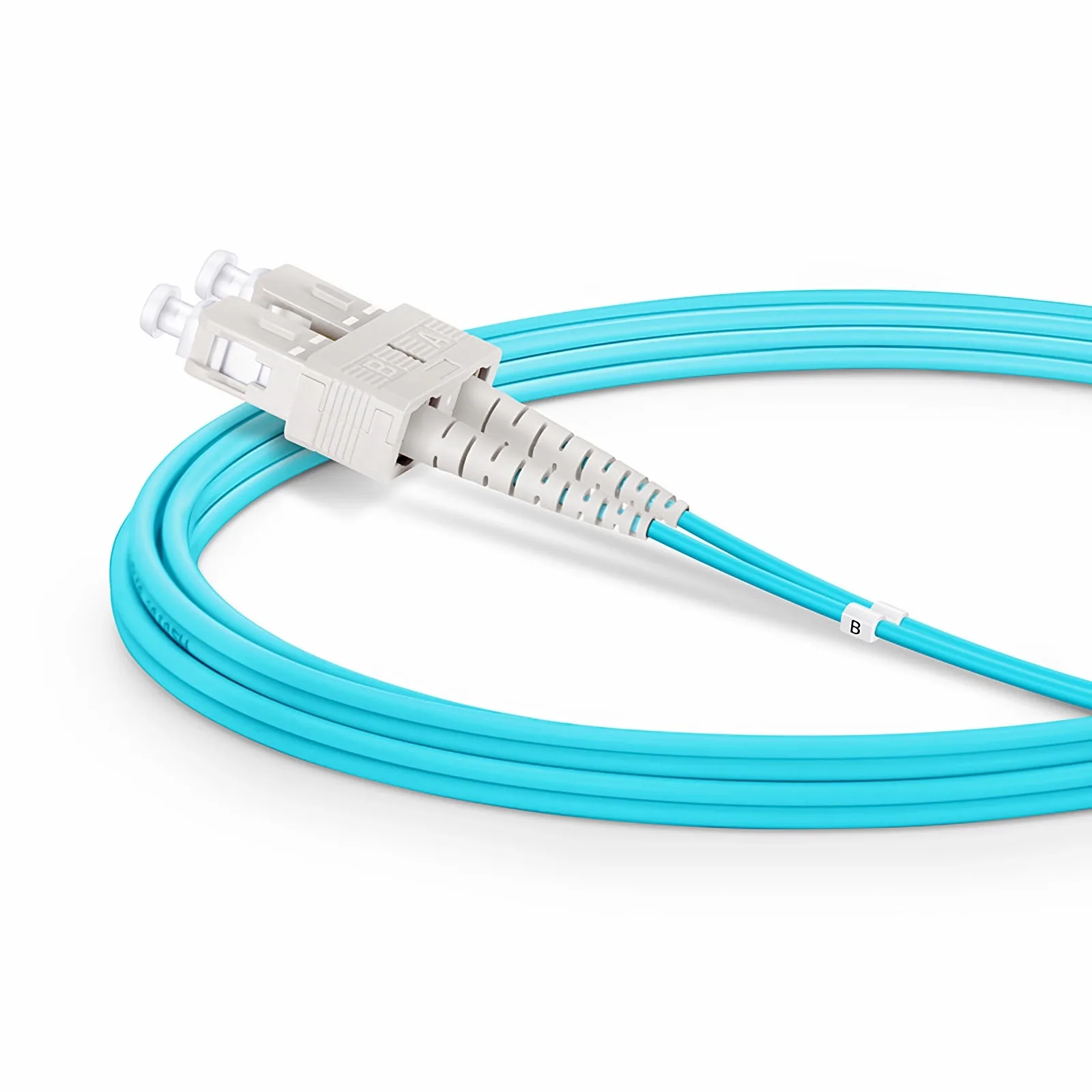 OM3 50/125 LC-SC Multimode Fiber Optic Cable Duplex 2m (7ft