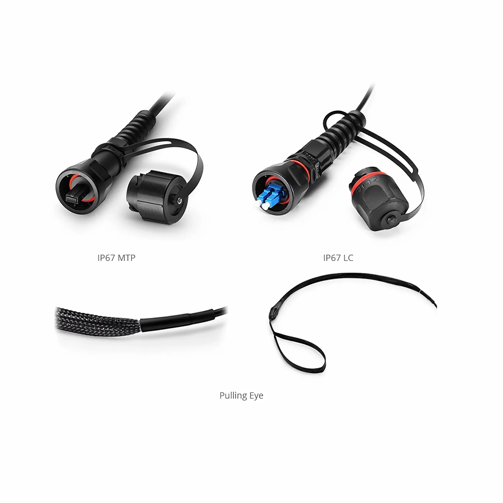 OM4 Industrial Fiber Patch Cable LC/SC/ST/FC/IP67/ODC/YZC - FS.com