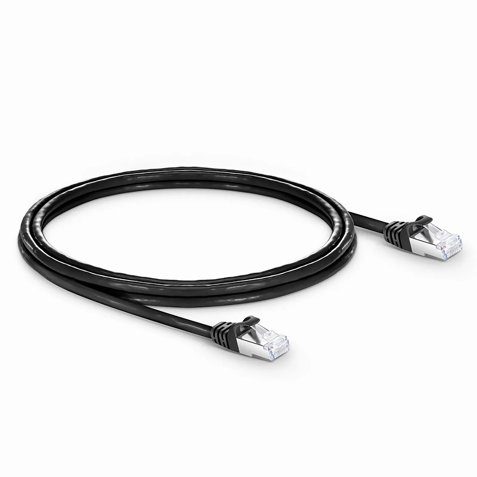 2.1m シールド付き（PVC、黒色） | Cat7準拠LANパッチケーブル - FS