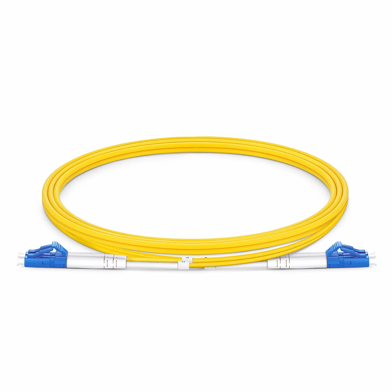 Customized Length Fiber Patch Cable, 2 Fibers, LC UPC Duplex to LC