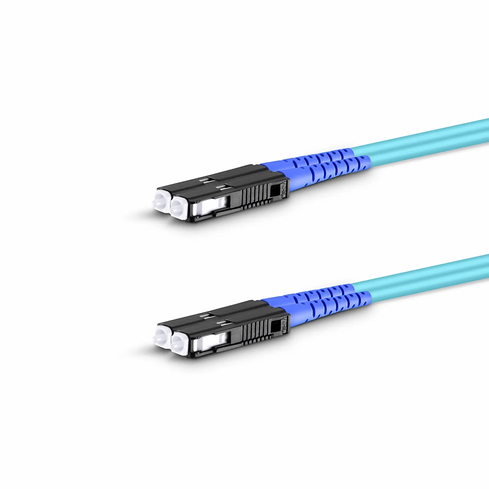 Câble Fibre Optique OM3 LC-ST 1 M - Multimode 50/125µ - Pour Réseaux 10 Gbit/s - Gainage Turquoise - LogiLight