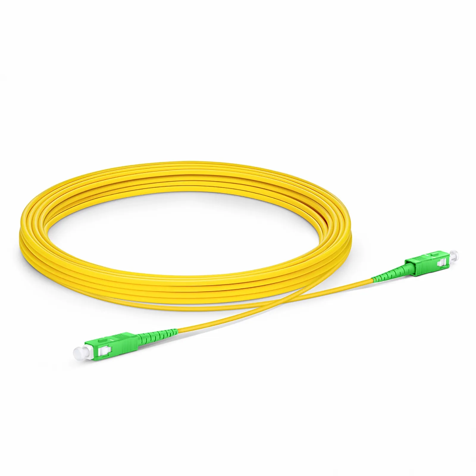 4m (13ft) Fiber Patch Cable, 1 Fiber, SC APC Simplex to SC APC Simplex ...