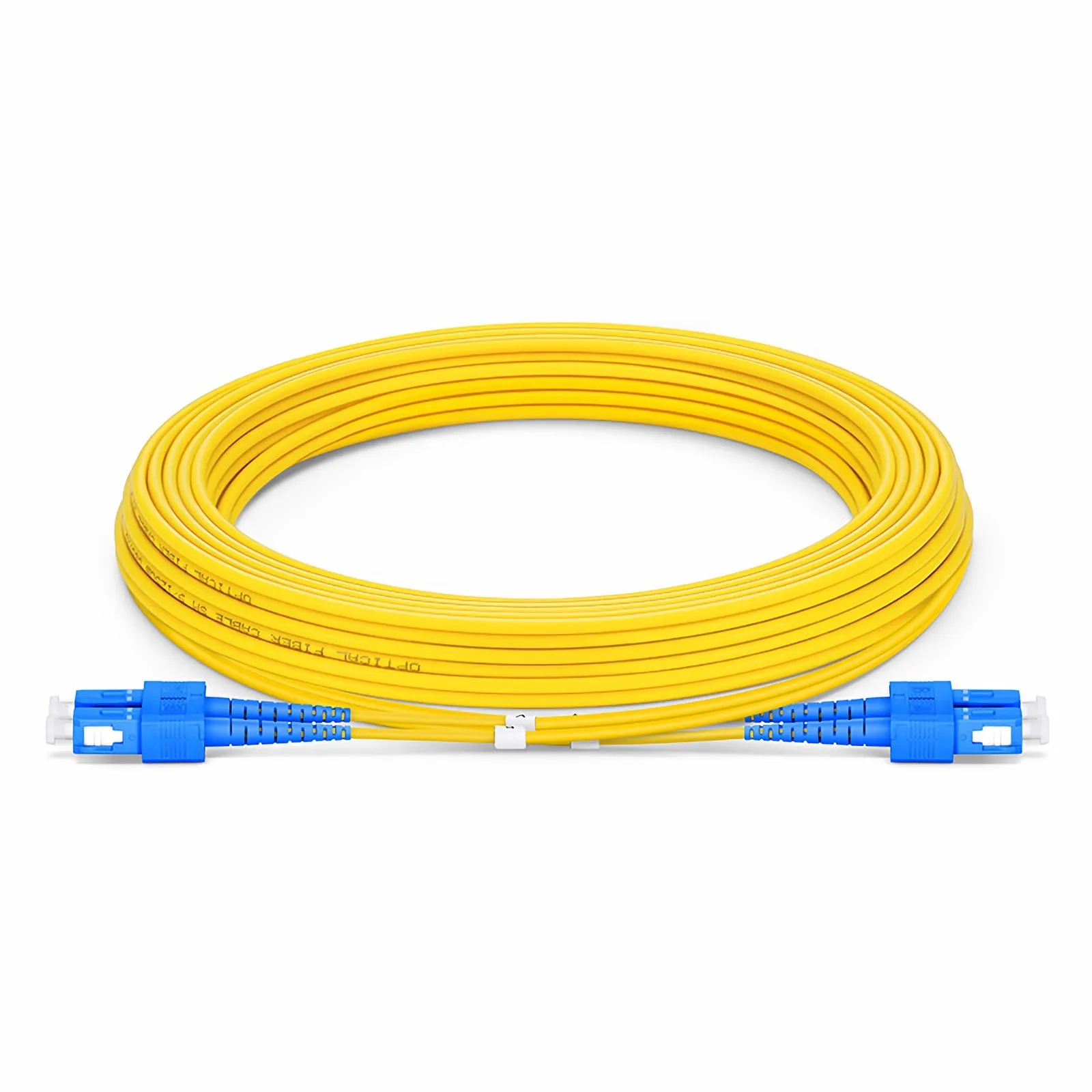 OS2 9/125 SC-SC Single Mode Fibre Patch Lead Duplex 5m(16ft) - Yellow ...