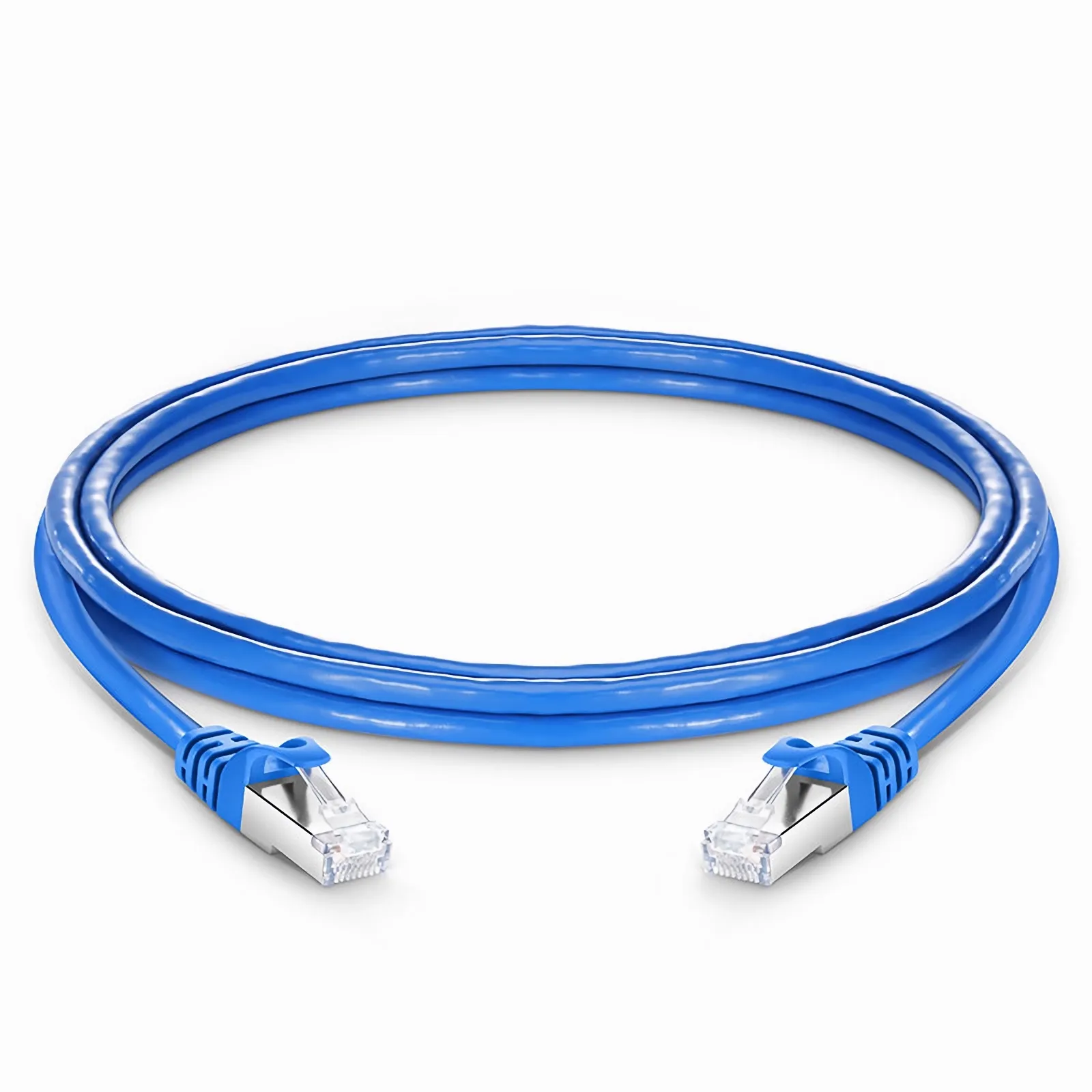 7ft Cat7 (SFTP) Shielded Snagless RJ45 Ethernet Cable, Blue - FS.com 7ft Cat7 (SFTP) Shielded Snagless RJ45 Ethernet Cable, Blue - FS.com