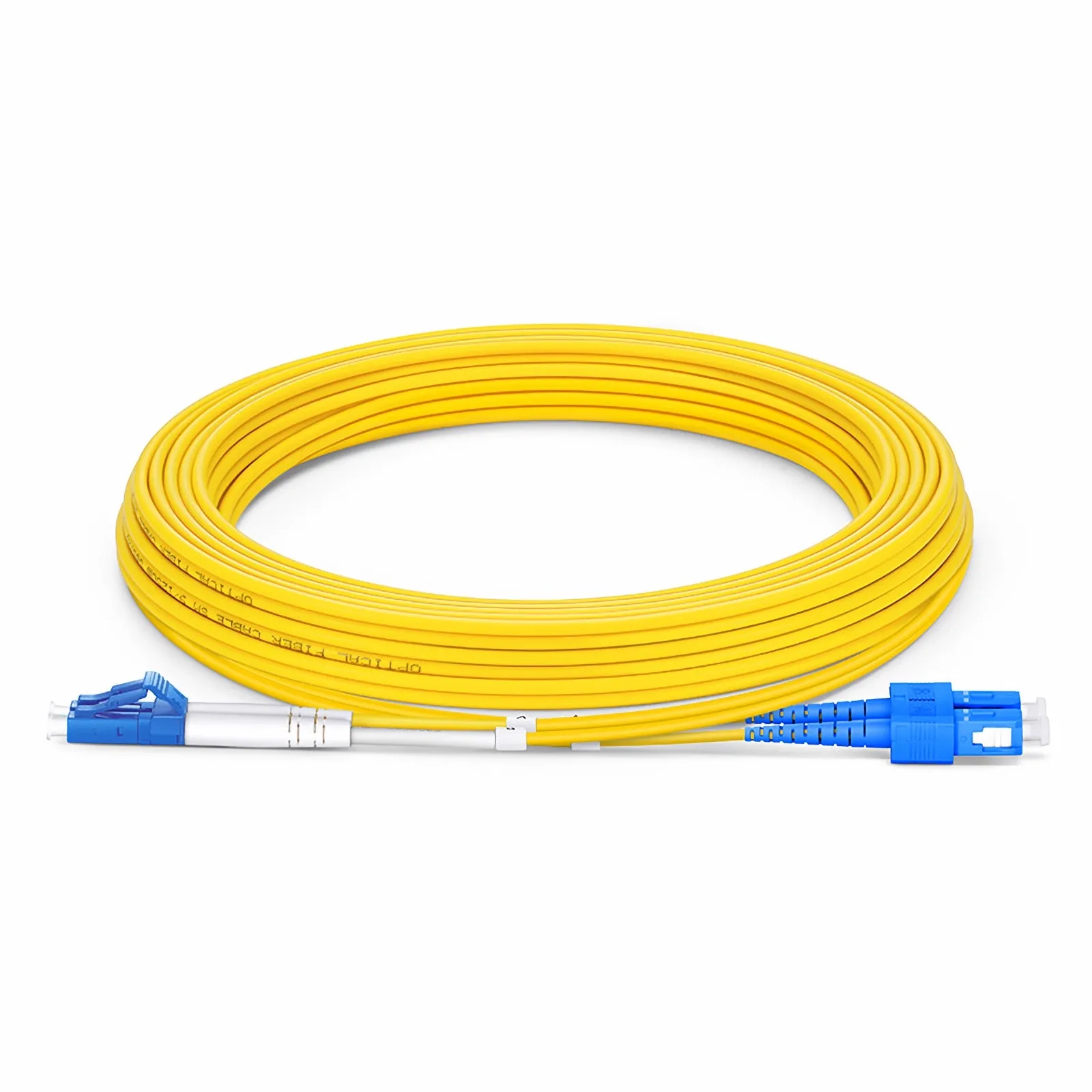 ACT LC-SC 9/125µm OS1/OS2 Duplex Fiber optic patchkabel singlemode 2 M