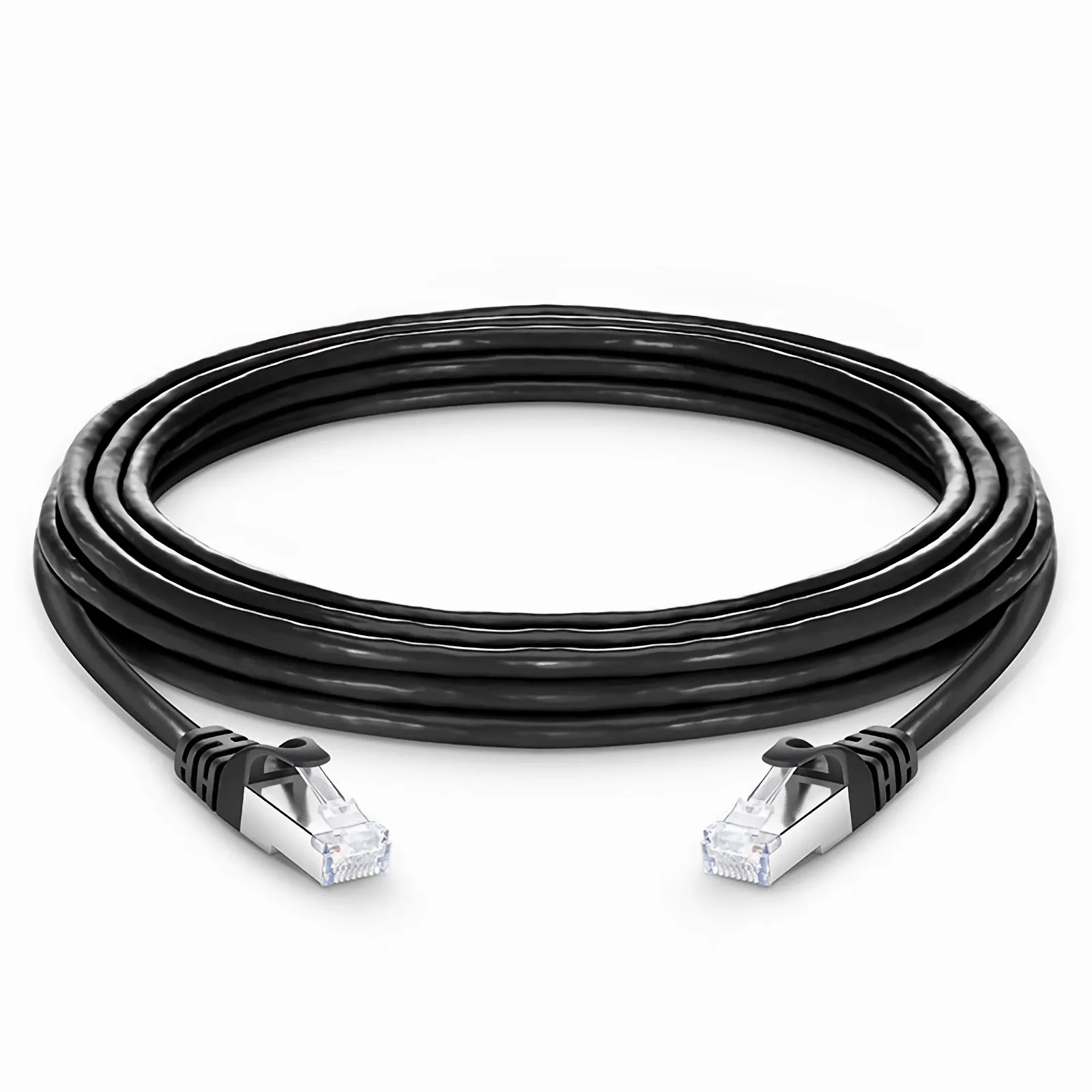 5m シールド付き（PVC、黒色） | Cat7準拠LANパッチケーブル