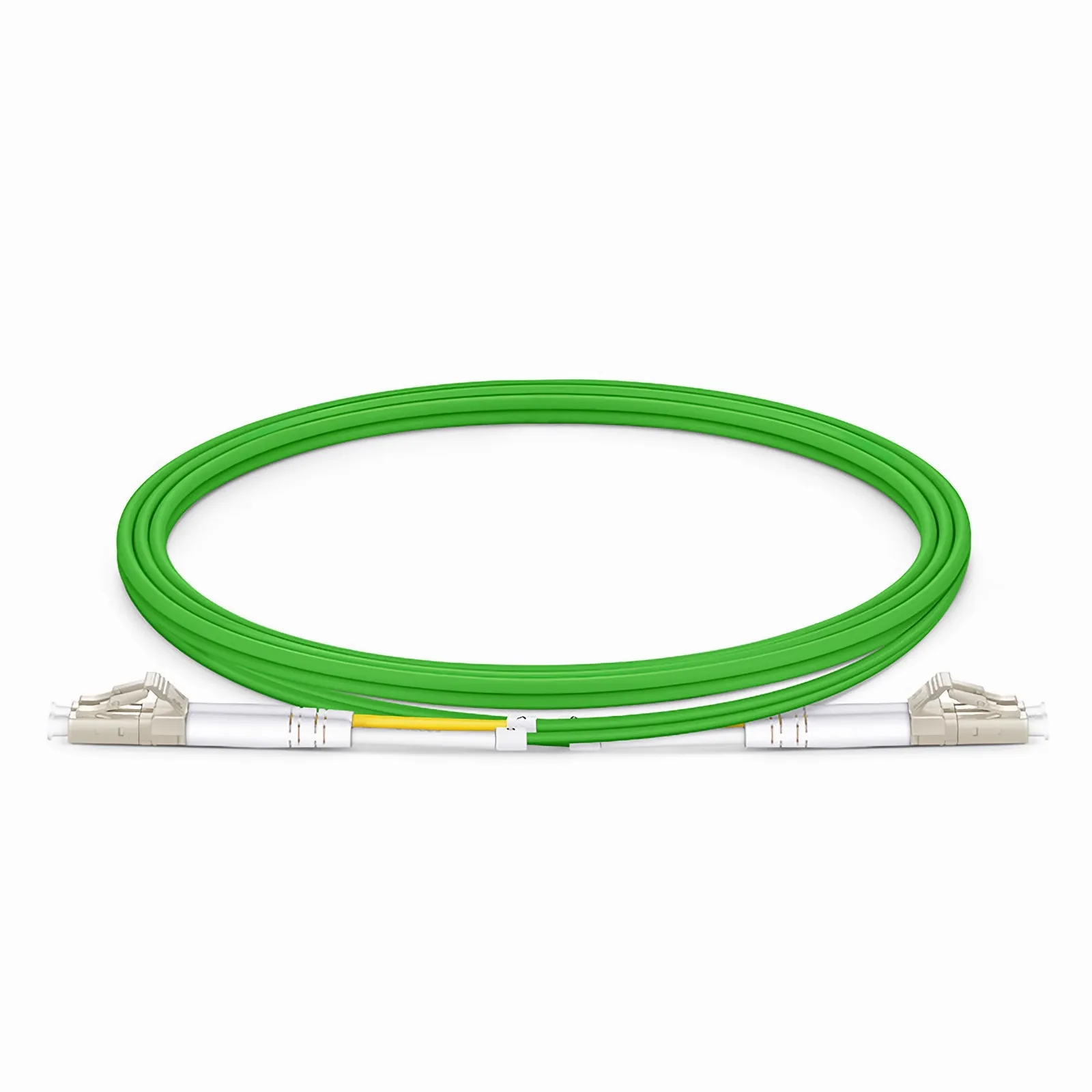 OM5 50/125 LC-LC Multimode Wideband fibre patch lead Duplex - Lime