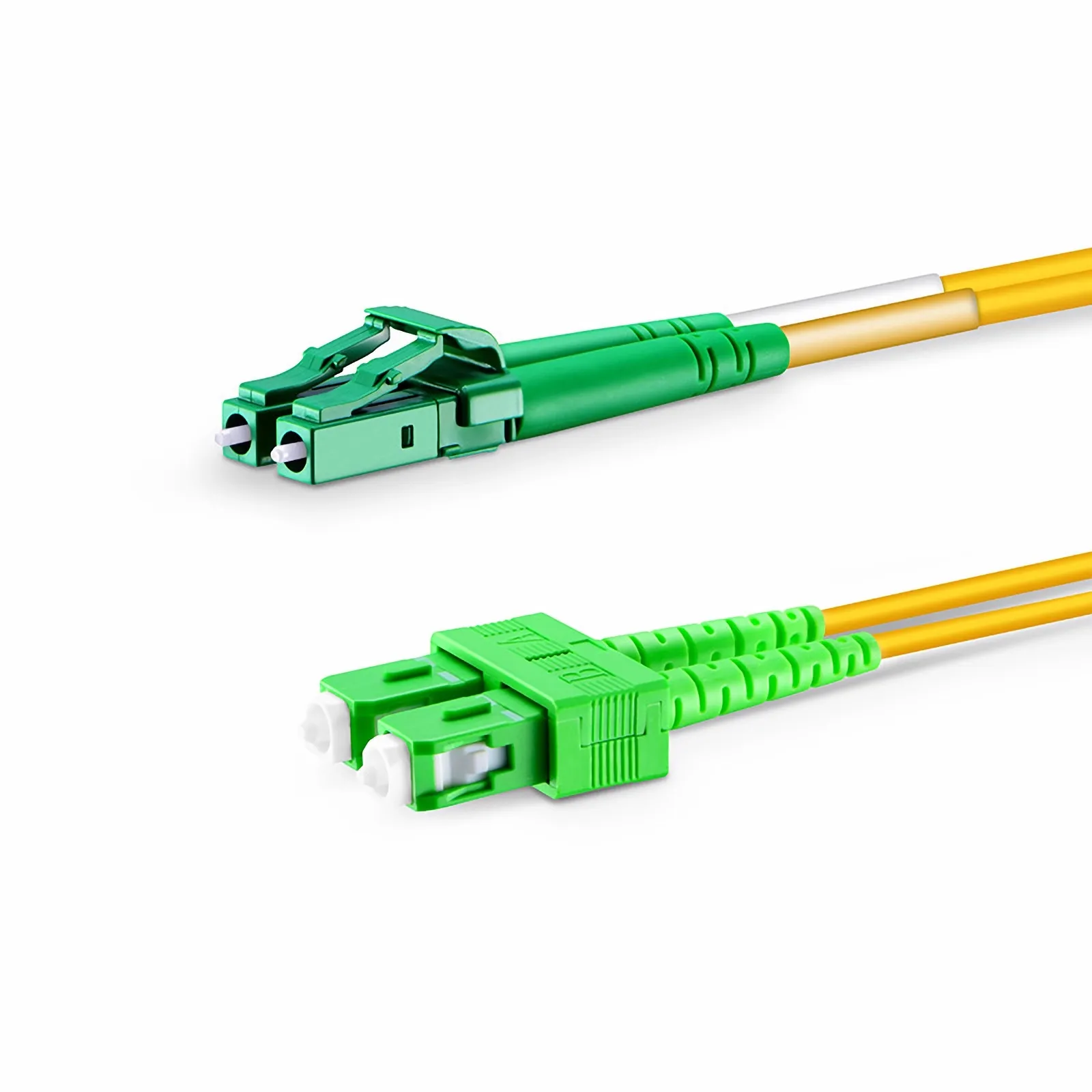 Câble Fibre Optique SC APC Vers LC UPC Monomode Duplex 2m - OS2 9/125 LSZH