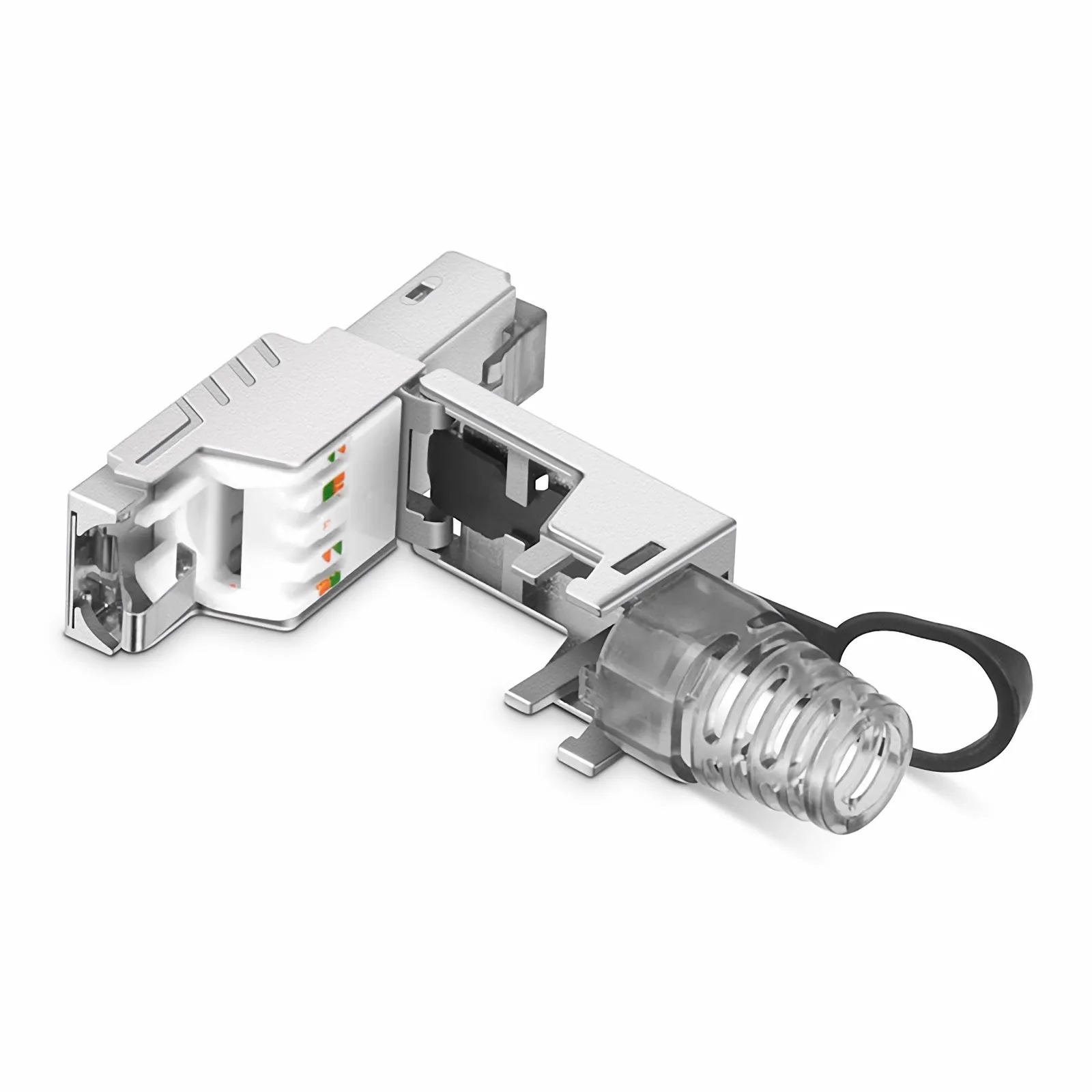 Cat5e/Cat6/Cat6a RJ45プルタブ付きフィールドタームモジュラープラグ