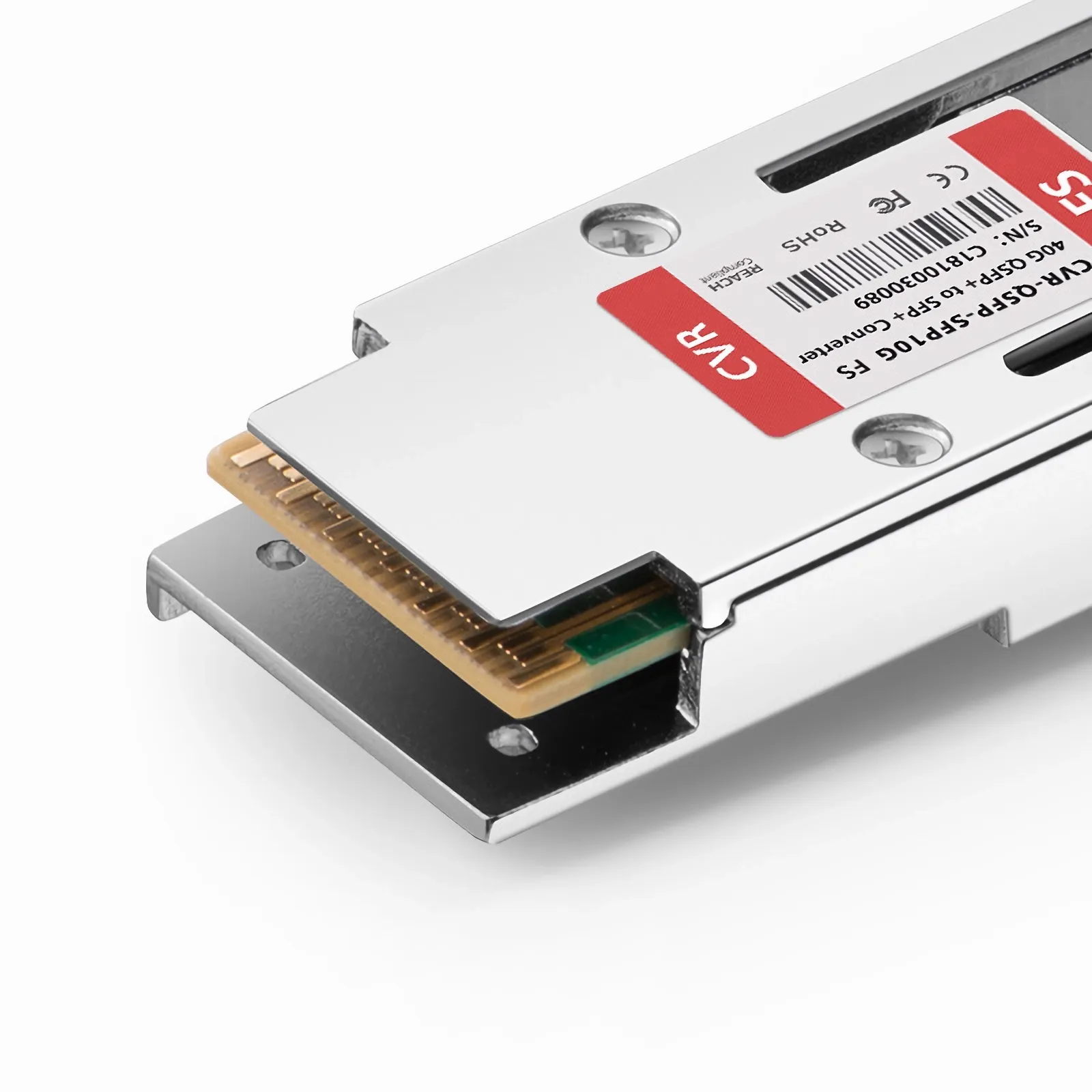 FSスイッチ用 QSFP+ 40G/SFP+ 10Gアダプタコンバーターモジュール - FS