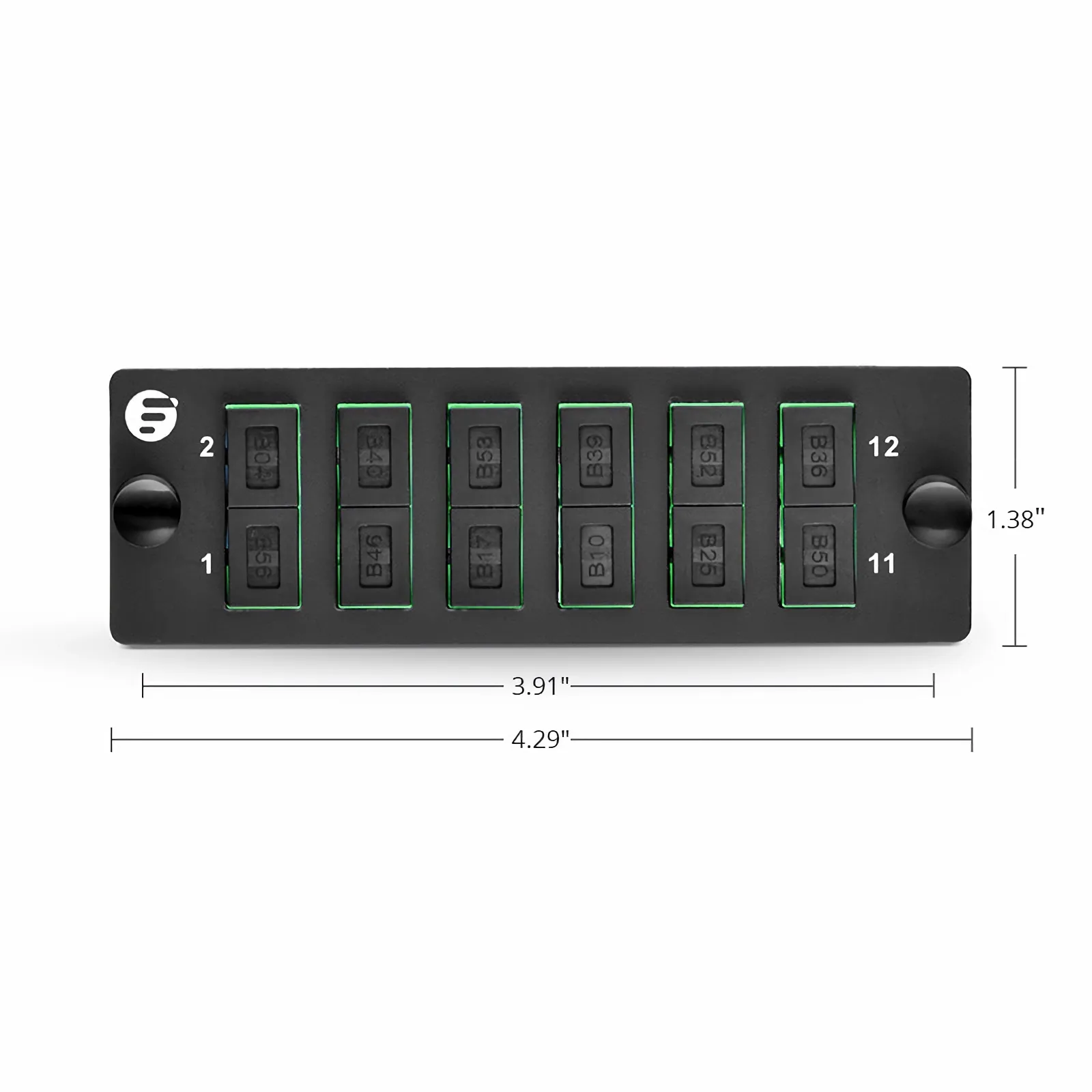 6 Port SC Fiber Adapter Panel, OS2 Single Mode Fiber - FS.com
