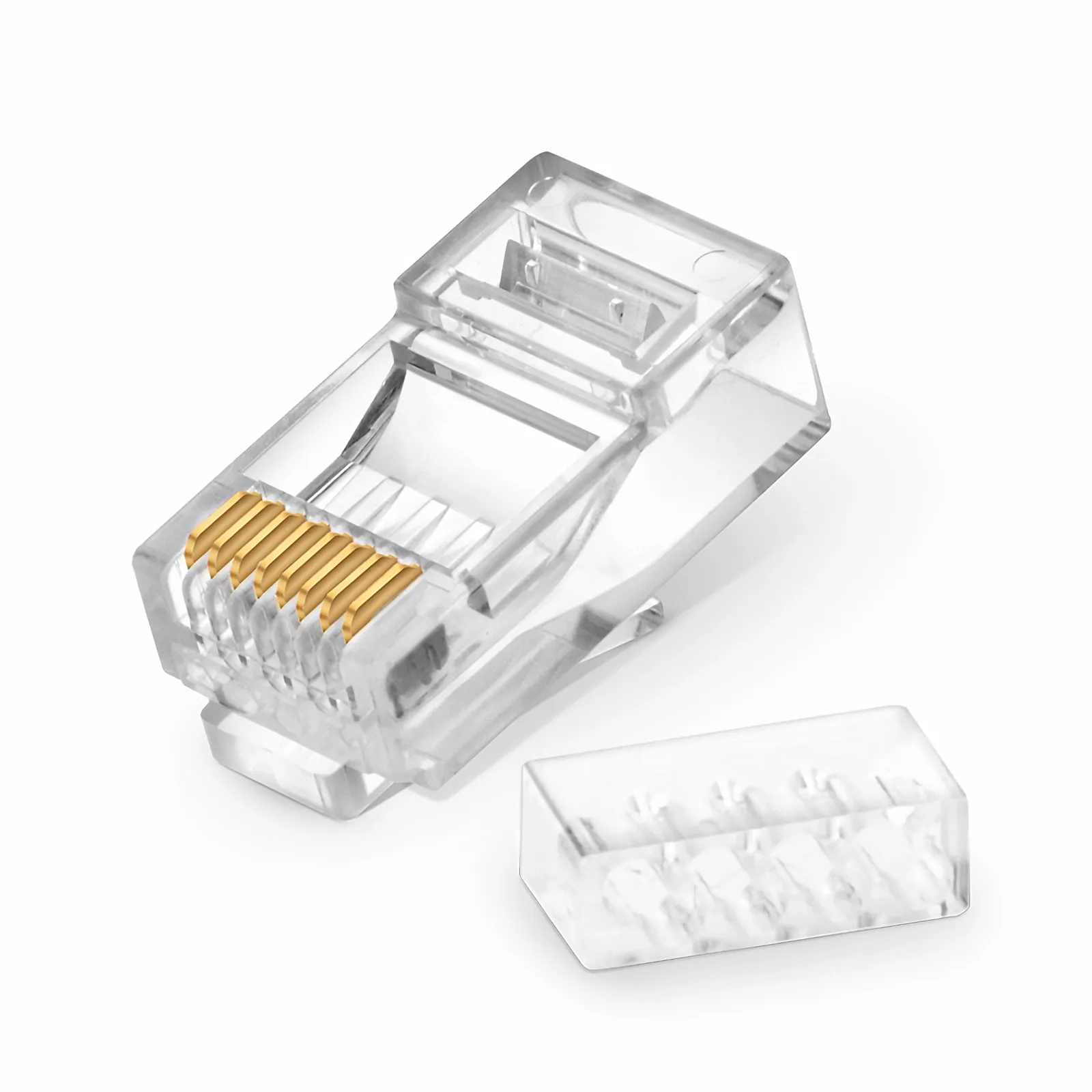 Cat6 RJ45 標準モジュラープラグ(ツーピーススーツ) シールドなし