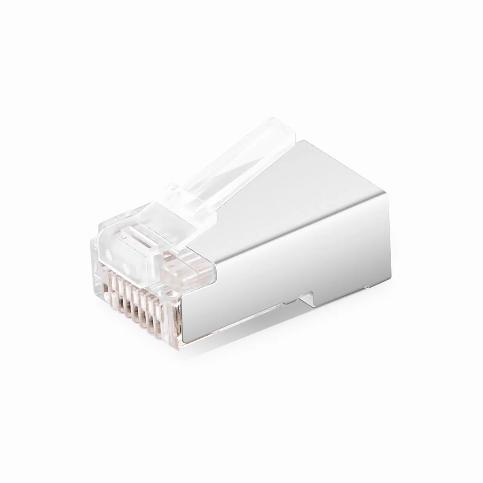 Cat6 RJ45 モジュラープラグ(パススルー) シールド付き ネットワーク