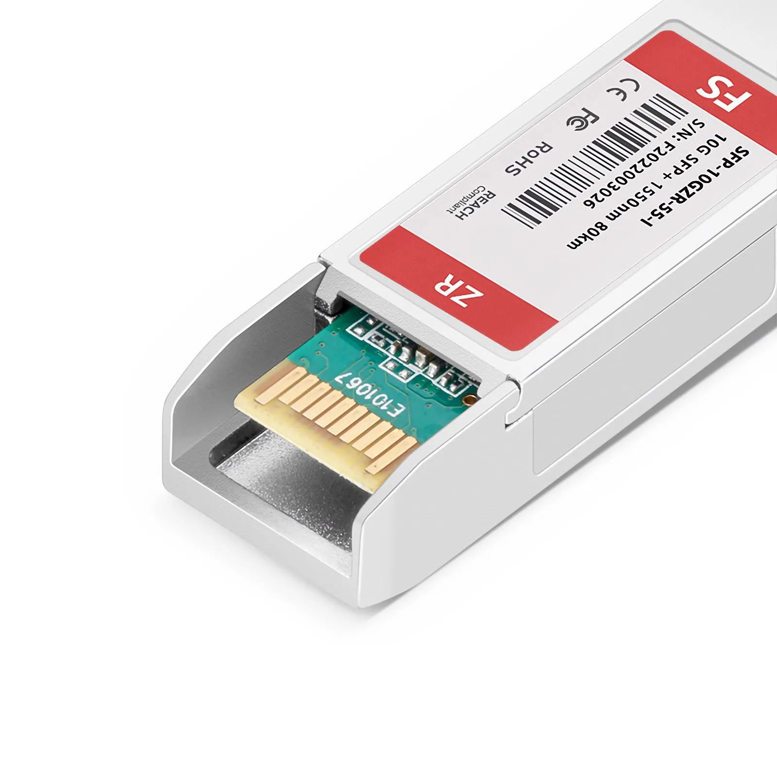 Customized 10GBASE-ZR SFP+ 1550nm 80km Duplex LC/UPC SMF Transceiver Module (Industrial)