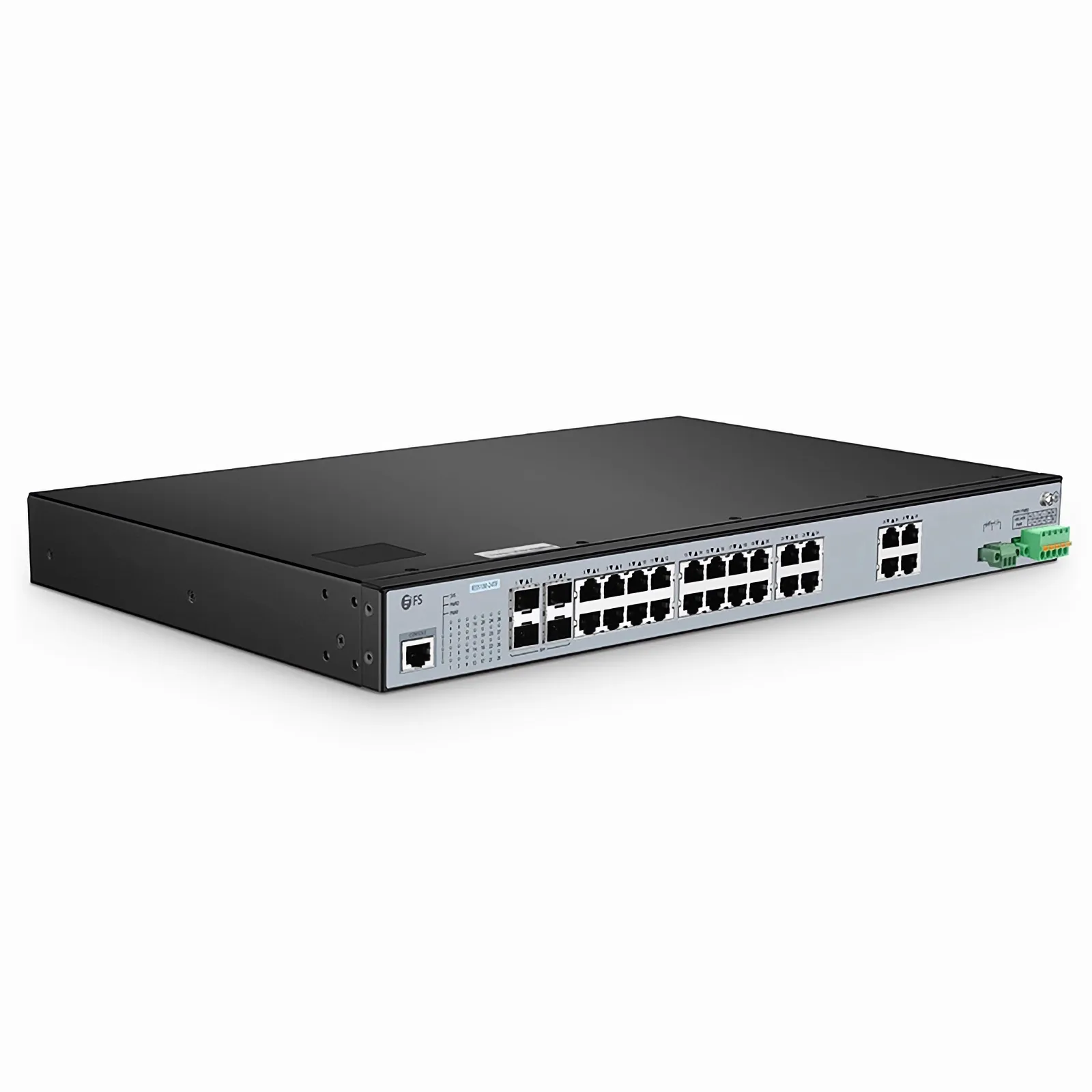IES5100-24TF, 24-Port Gigabit Ethernet L2+ Managed Industrial Switch, 24 x 10/100/1000BASE-T, with 4 x 1Gb SFP, -40 to 85&deg;C Operating Temperature