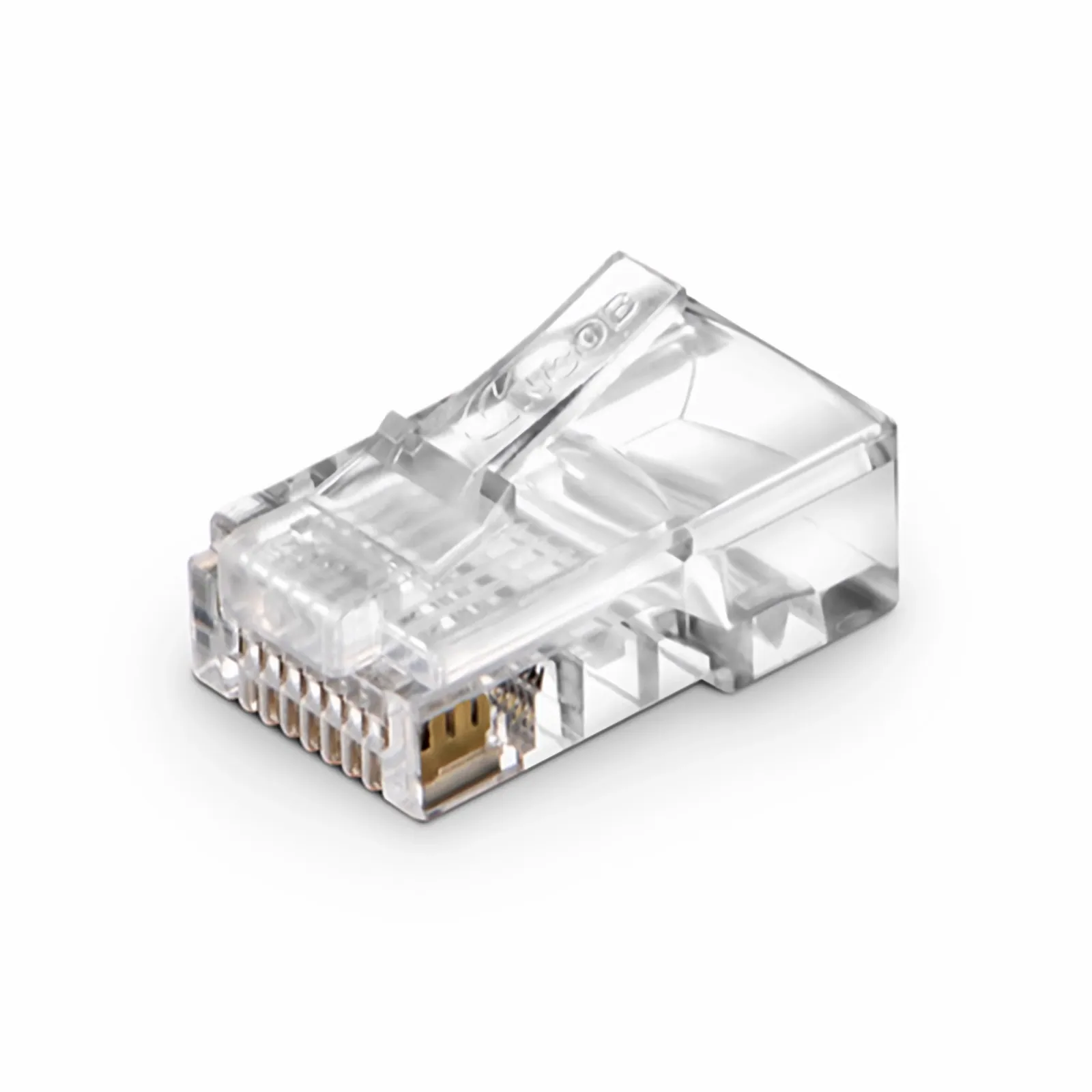Simply45 Shielded RJ45 Pass-Through Connectors - 50-Piece For Cat5e/6/6a Ethernet Cables