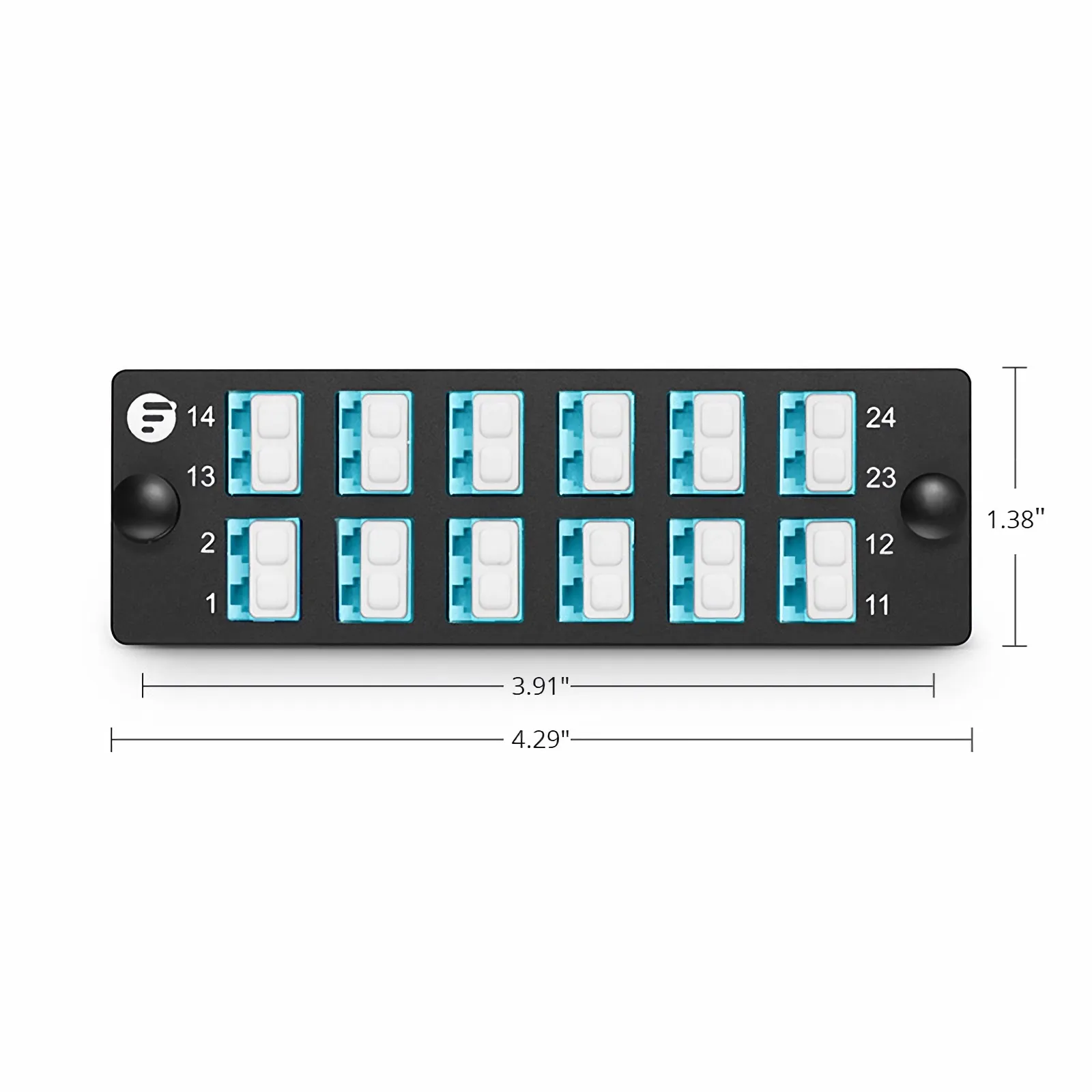 Adaptateur Panneau Montage LC Fibre Optique - Connecteur Coupleur Monomode Pour Réseaux LAN / FTTX